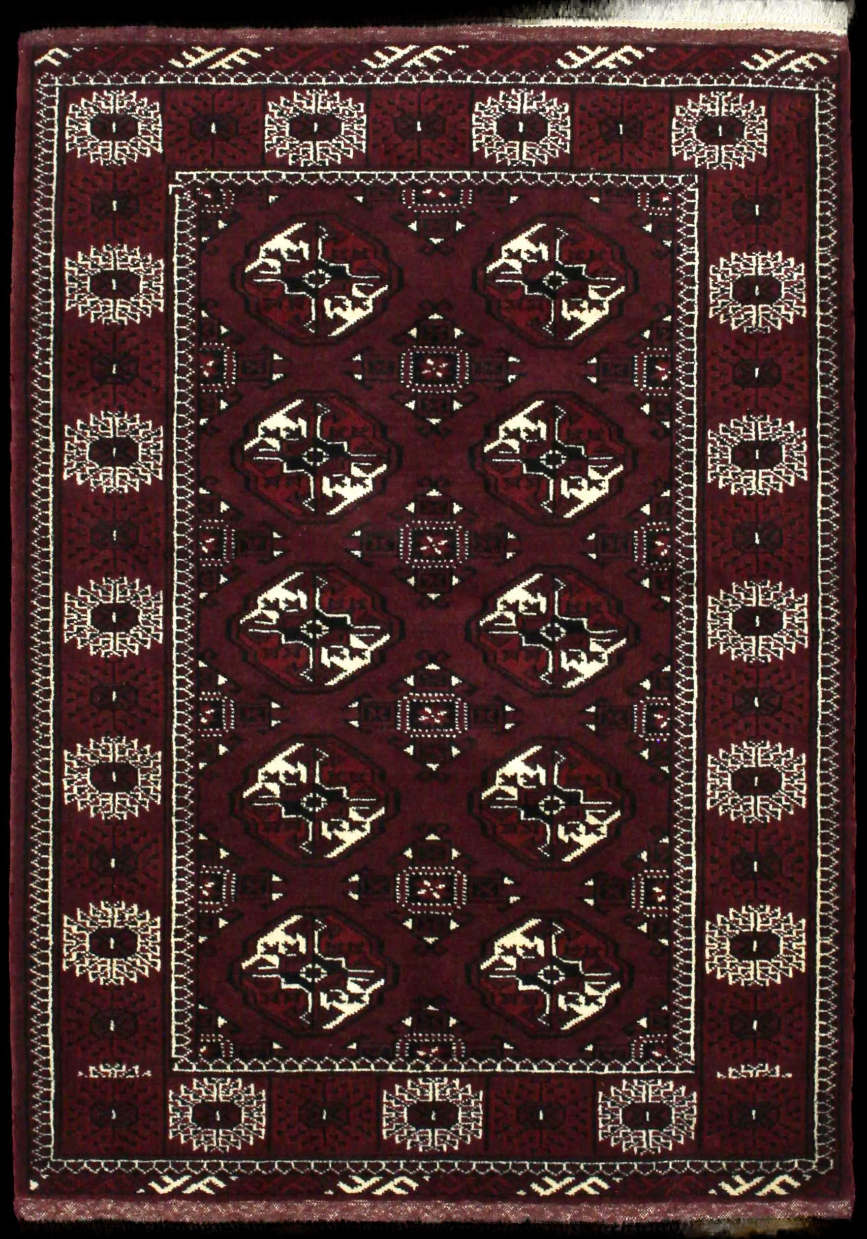 Handmade Perse rug in dimensions 146 centimeters length by 100 centimeters width with mainly Marron colors