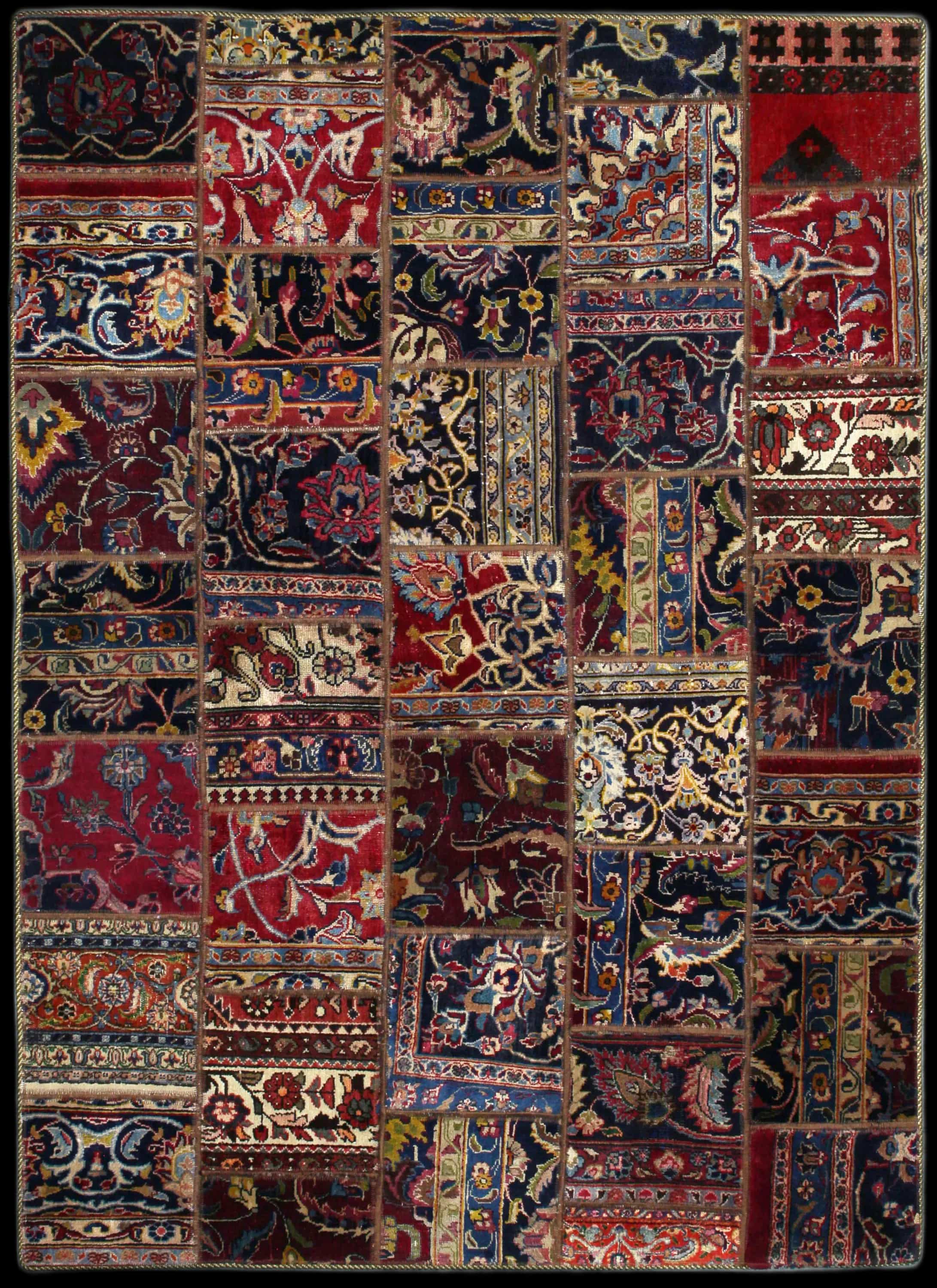 Handmade Persian rug in dimensions 205 centimeters length by 150 centimeters width with mainly Red colors