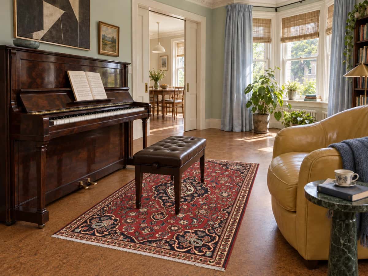 Persian Aran va Bidgol rug, floral, 100x160 cm, mainly red — In a room