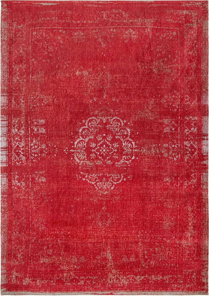 Vintage style modern red rug