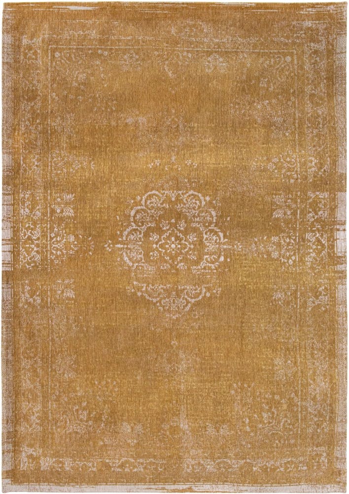 Vintage style modern yellow rug