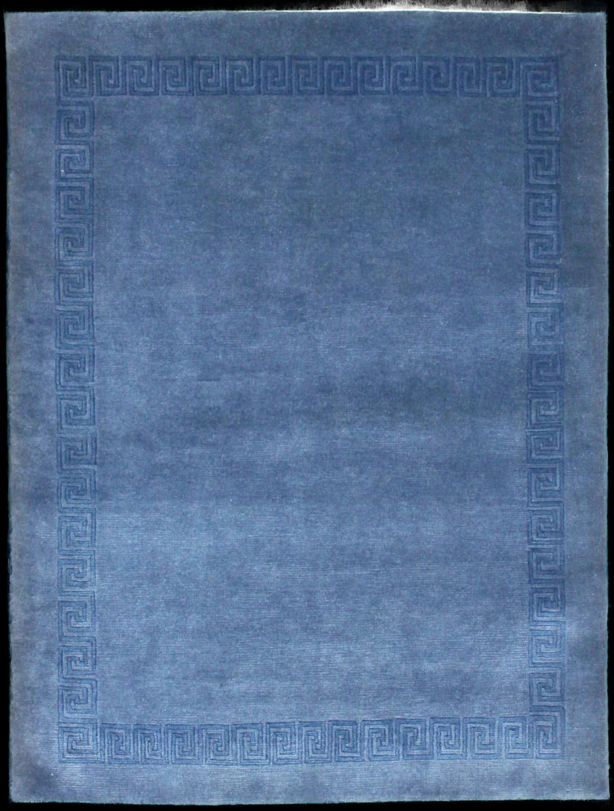 Nepali rug of Tibetan style in dimensions 203 centimeters length by 152 centimeters width with mainly blue colors