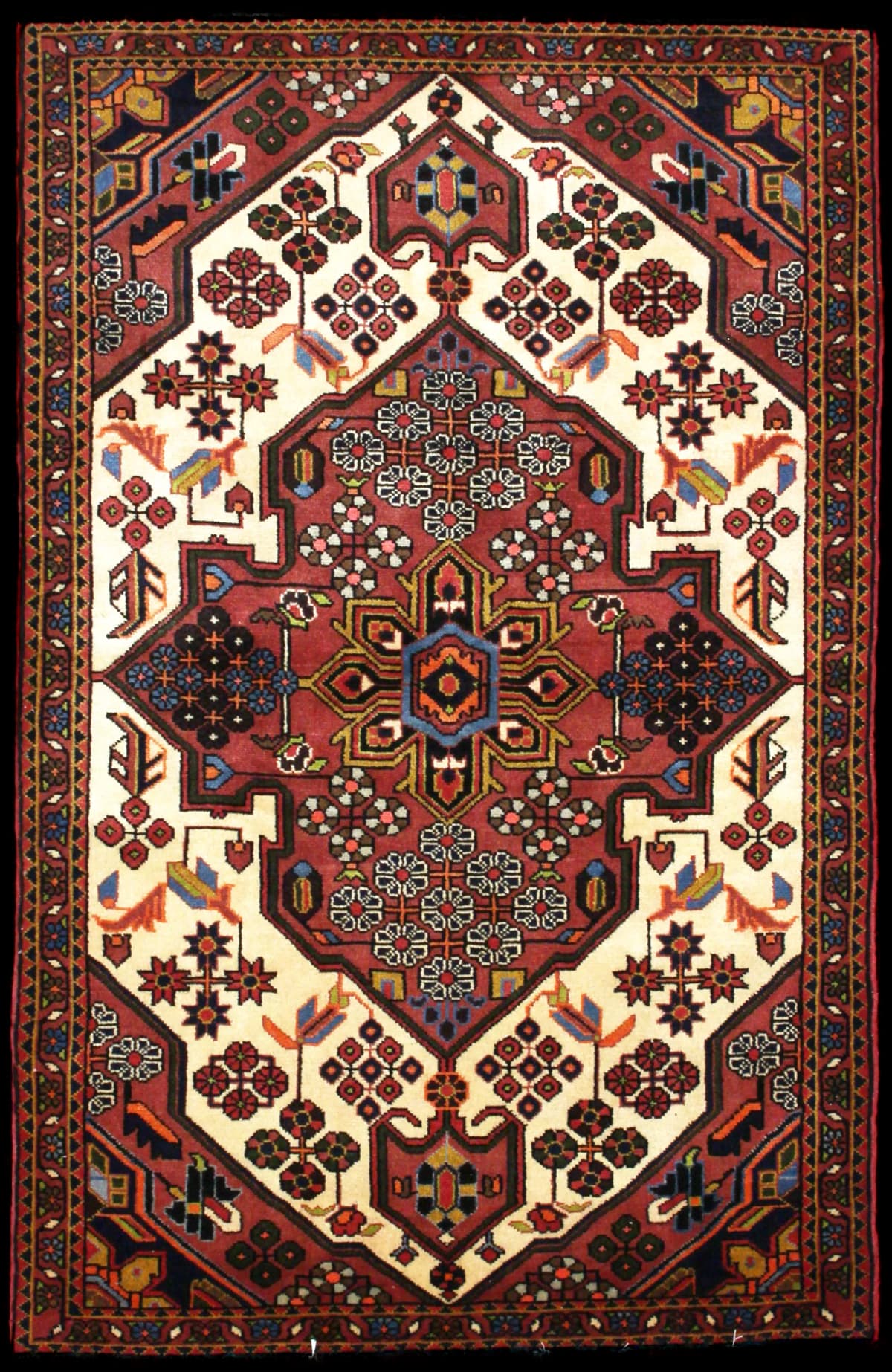 Persian rug of Hamadan style in dimensions 157 centimeters length by 100 centimeters width with mainly brown colors