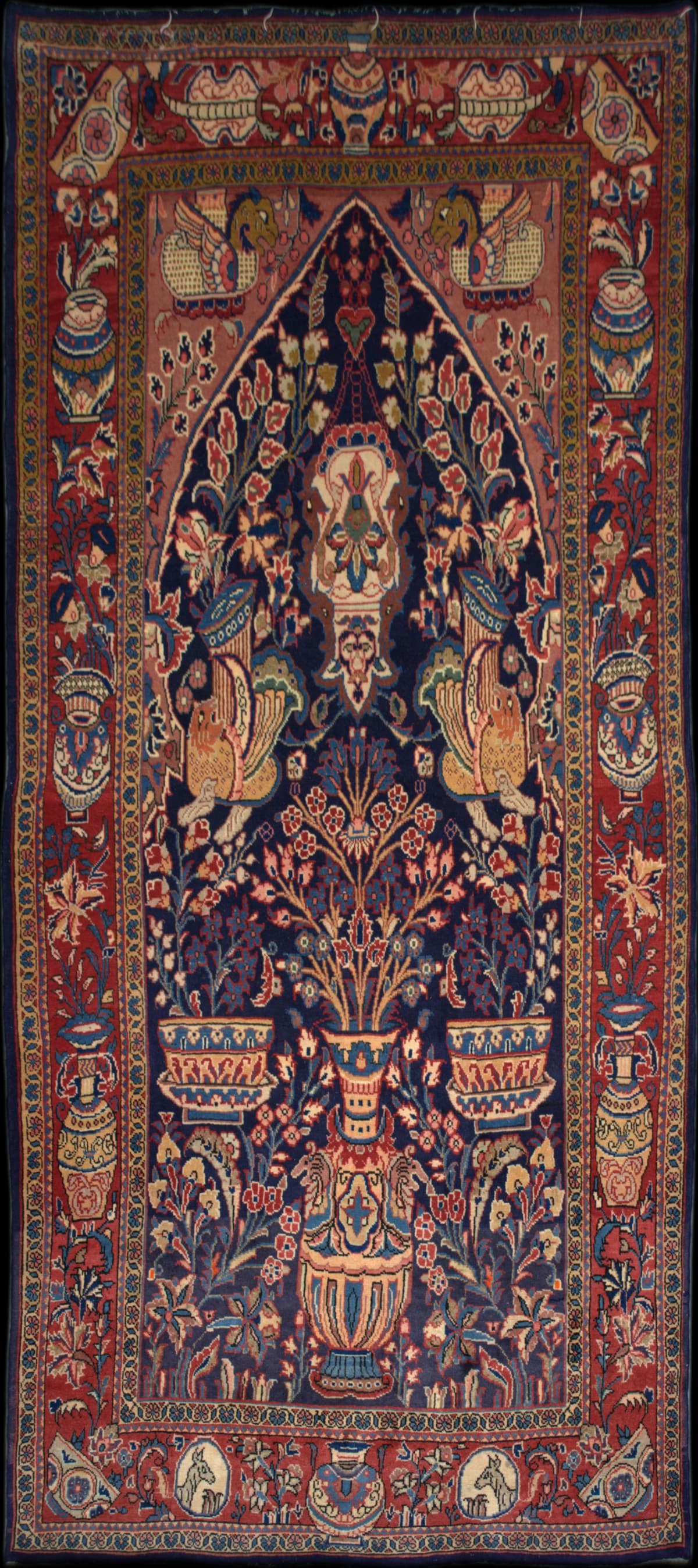 Persian rug in dimensions 332 centimeters length by 172 centimeters width