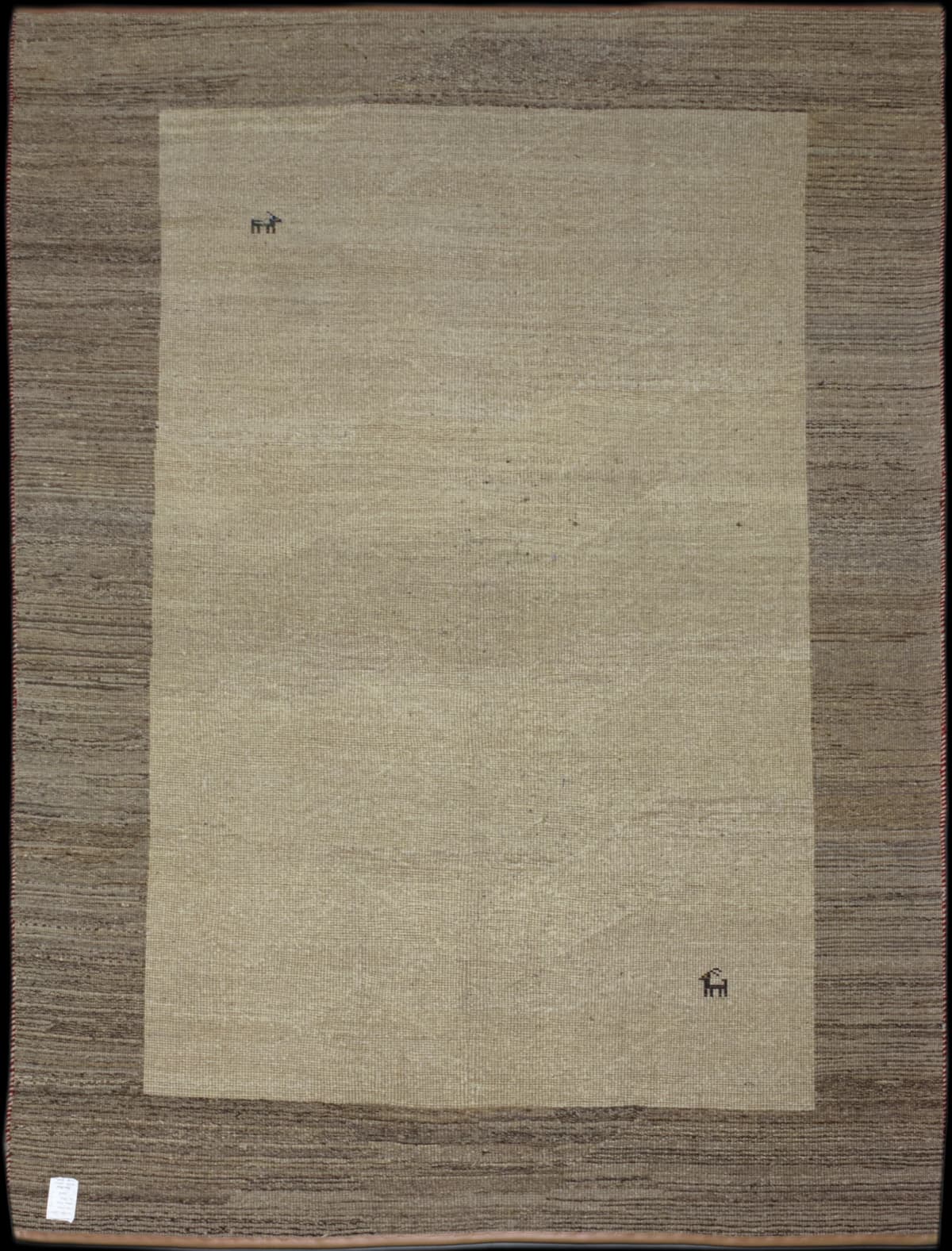 Persian rug in dimensions 296 centimeters length by 203 centimeters width with mainly beige and brown colors