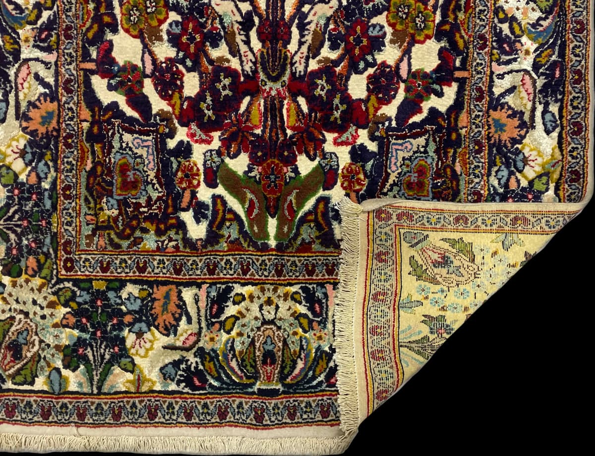 Tapis persan Kashmar, oriental, 103x180 cm, multicolore — Plié
