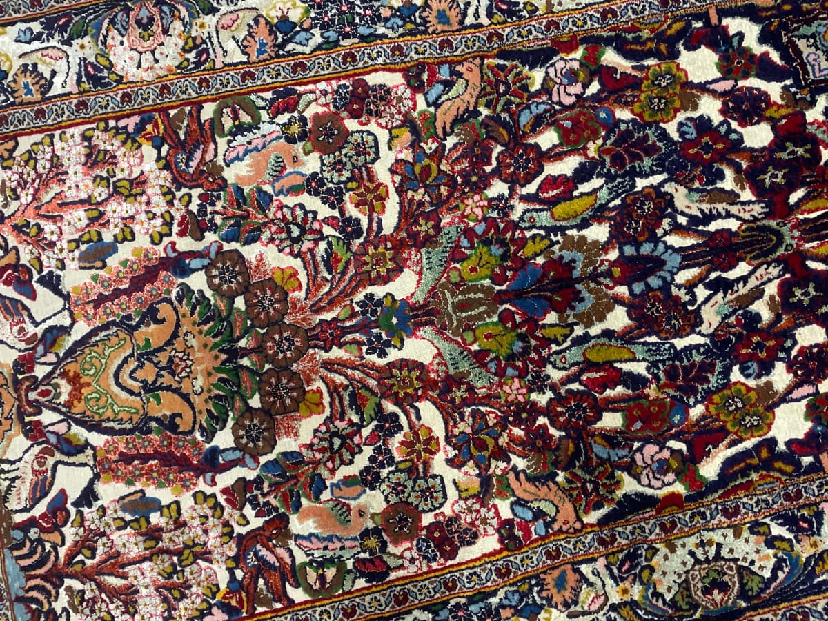 Tapis persan Kashmar, oriental, 103x180 cm, multicolore — Perspective