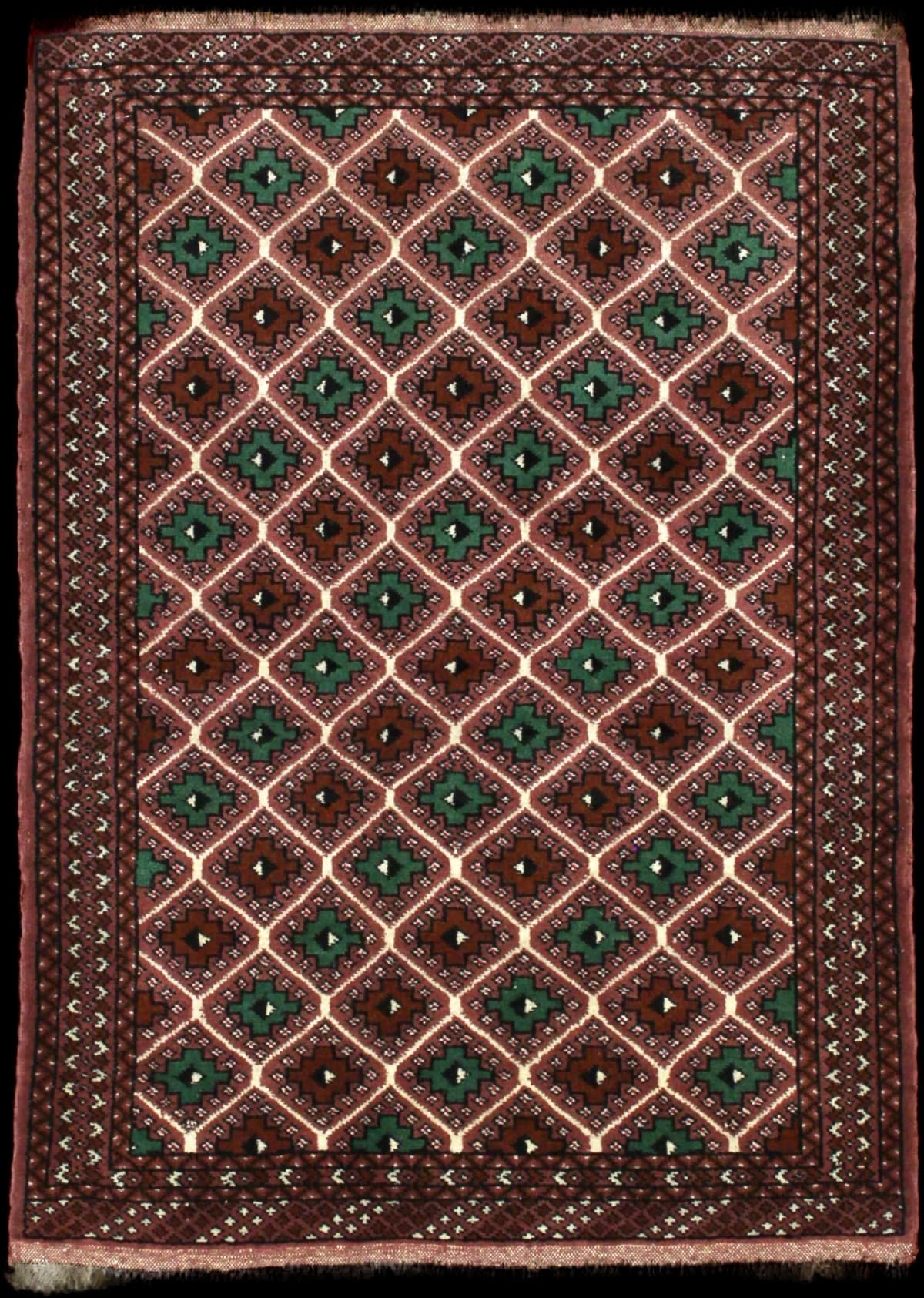 Persian rug in dimensions 140 centimeters length by 100 centimeters width with mainly brown colors