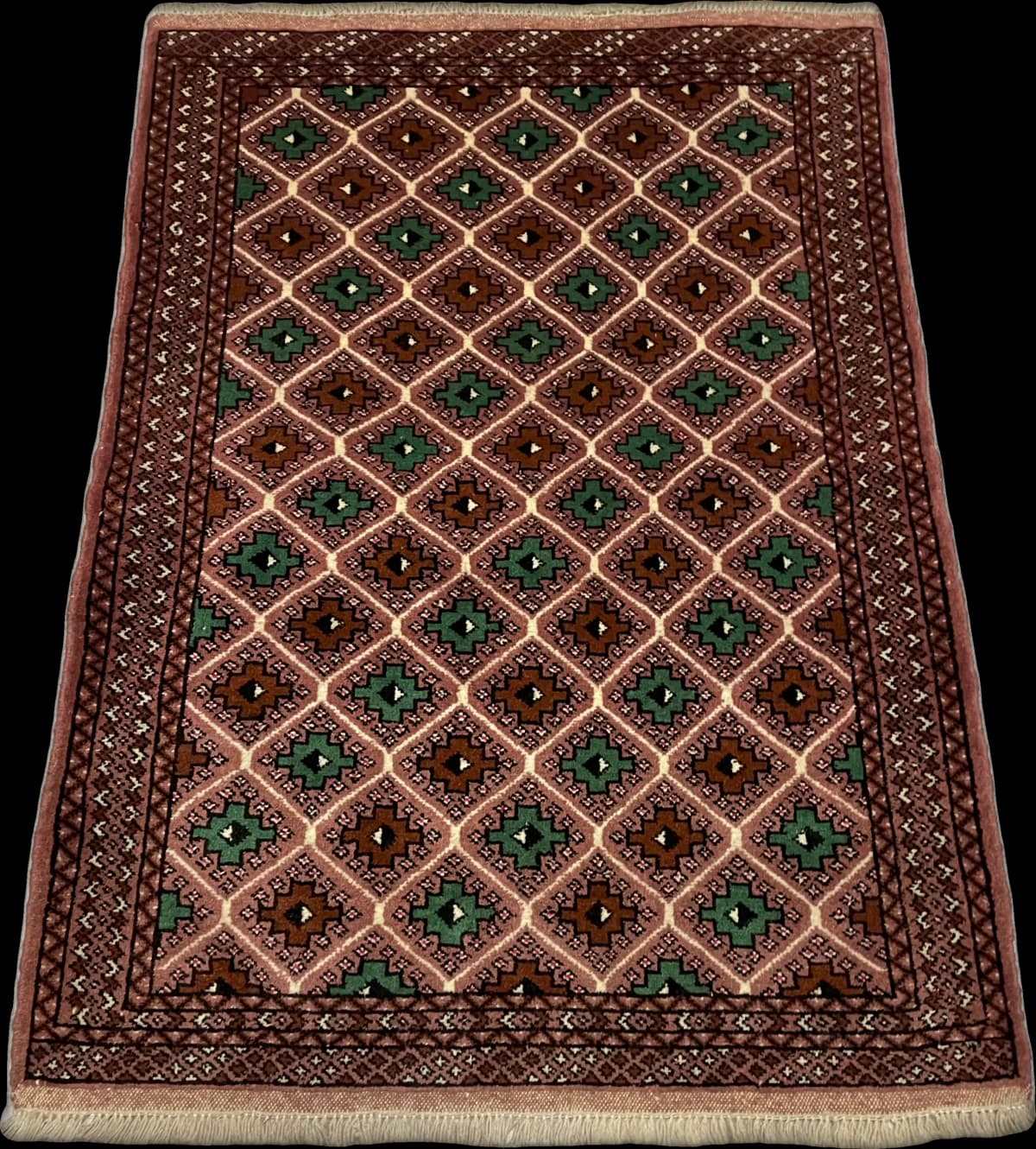 Tapis persan, oriental, 100x140 cm, principalement marron — Perspective