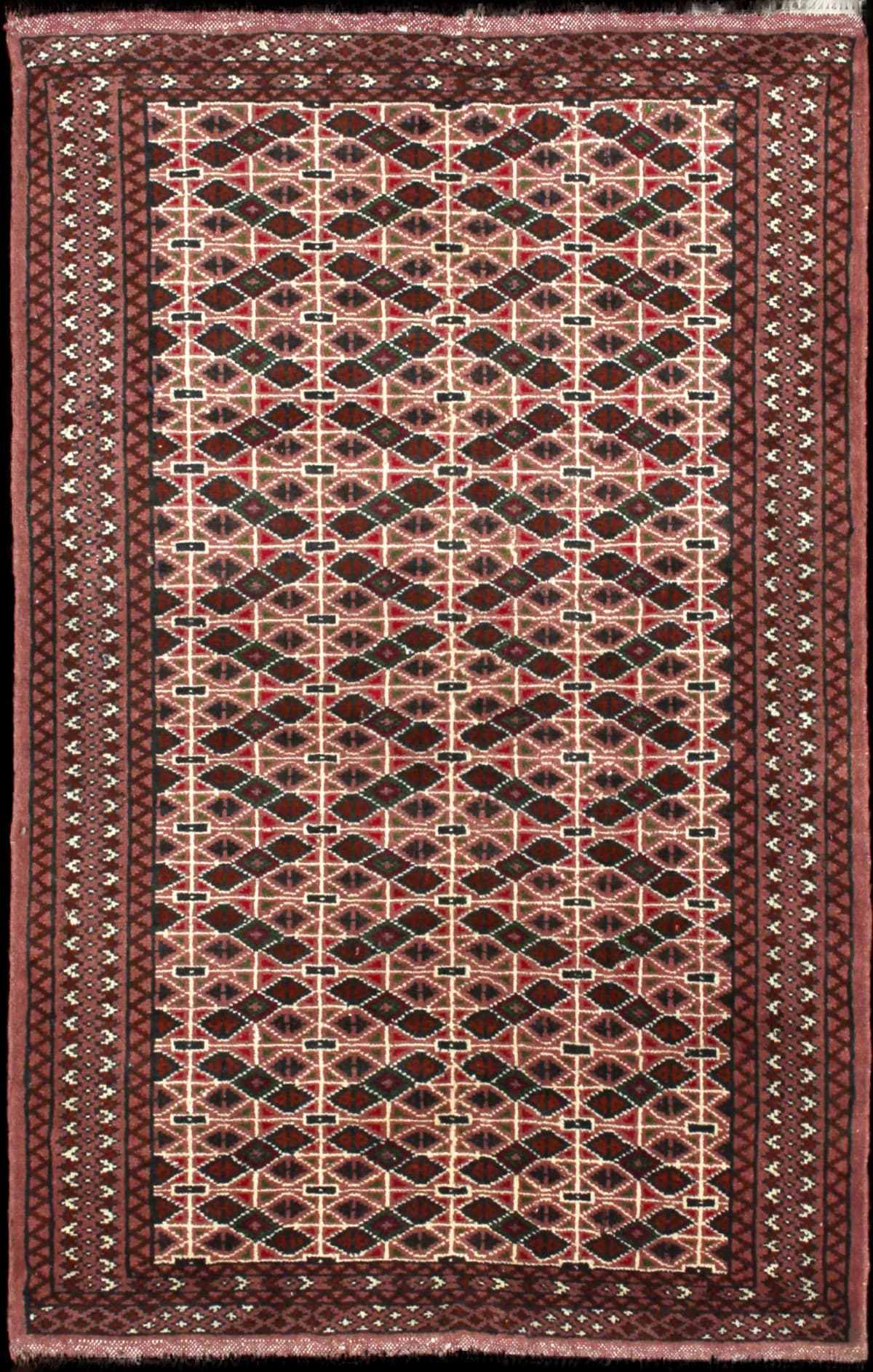 Persian rug of Turkoman style in dimensions 153 centimeters length by 97 centimeters width with mainly brown colors