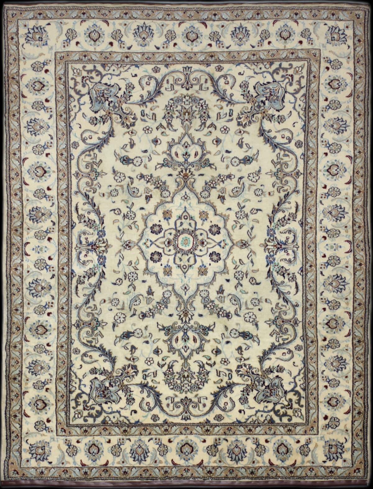 Persian rug in dimensions 236 centimeters length by 165 centimeters width with mainly beige colors