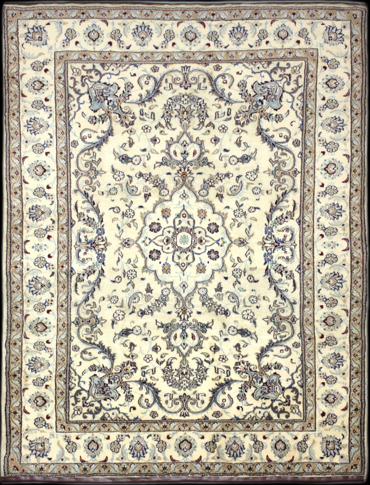 Persian rug in dimensions 236 centimeters length by 165 centimeters width with mainly beige colors