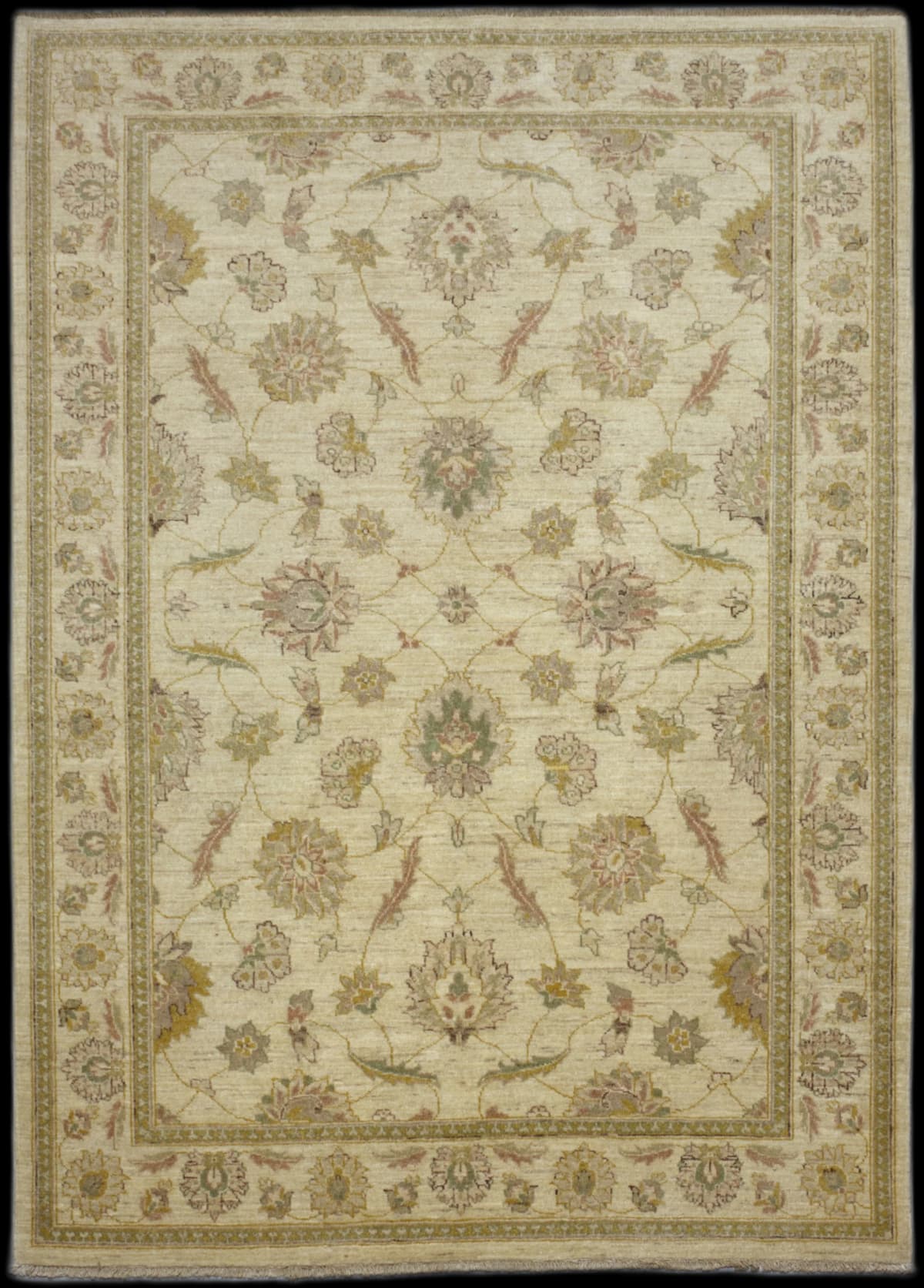 alfombra Pakistán en dimensiones 237 centímetros de largo por 170 centímetros de ancho con colores principalmente beige