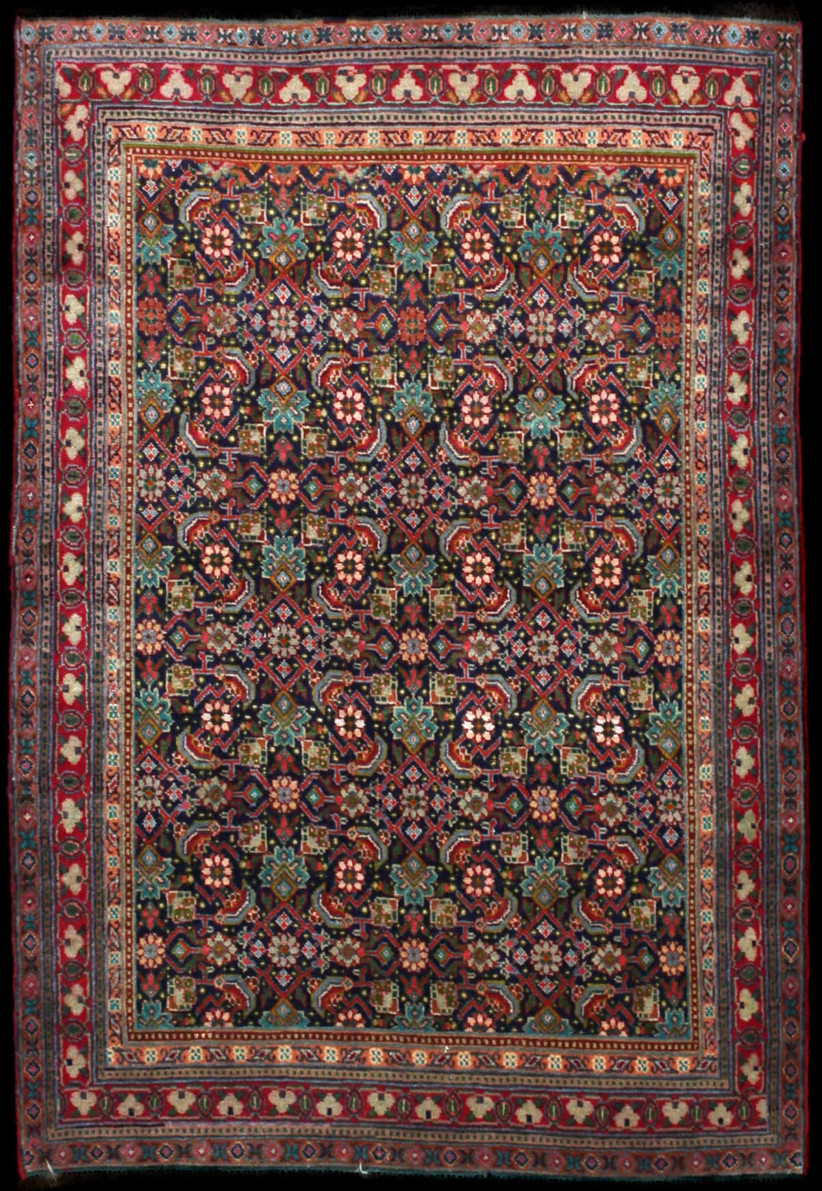 Persian rug of Bijar style in dimensions 156 centimeters length by 109 centimeters width with mainly colorful colors