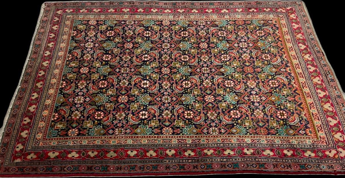 Tapis persan Bijar, oriental, 109x156 cm, multicolore — Perspective