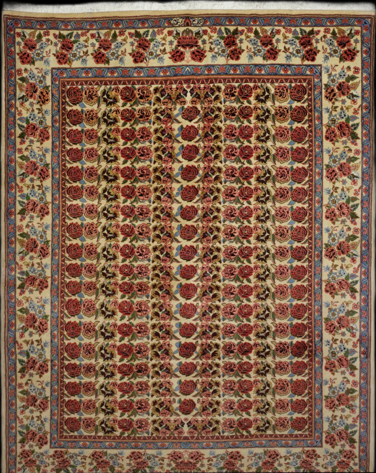 Persian rug in dimensions 306 centimeters length by 211 centimeters width with mainly beige colors
