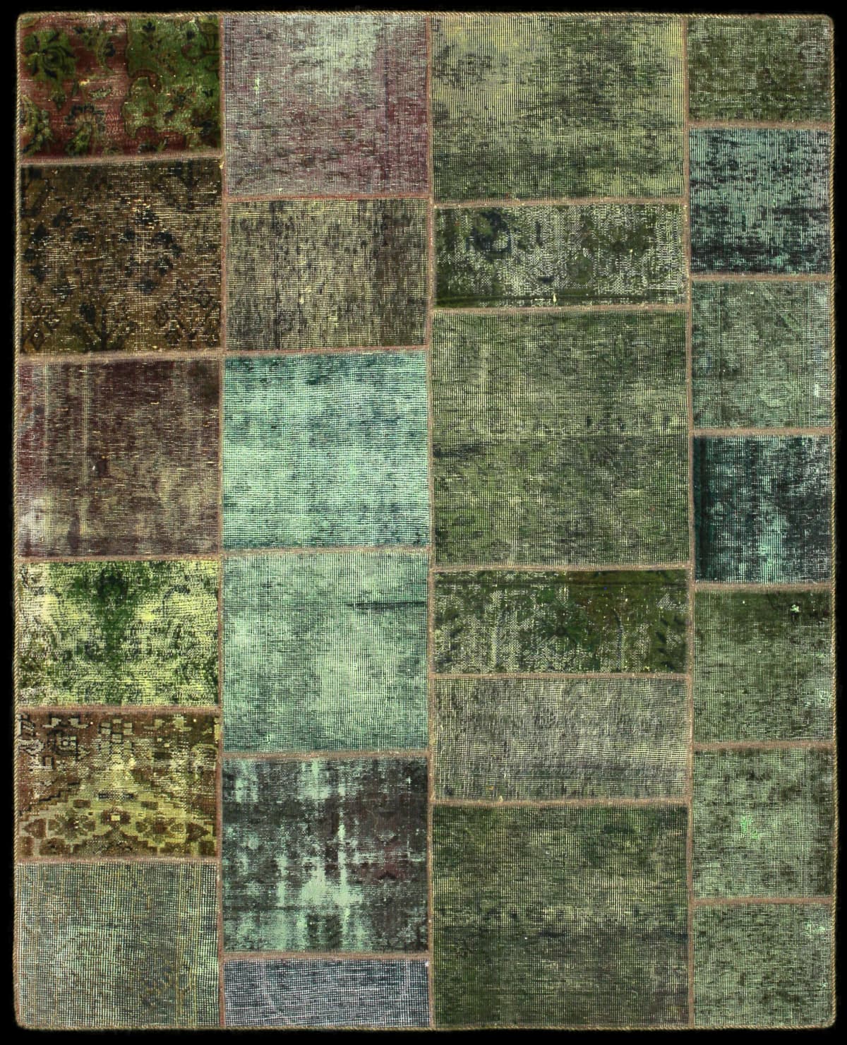 Persian rug of Patchwork style in dimensions 200 centimeters length by 160 centimeters width