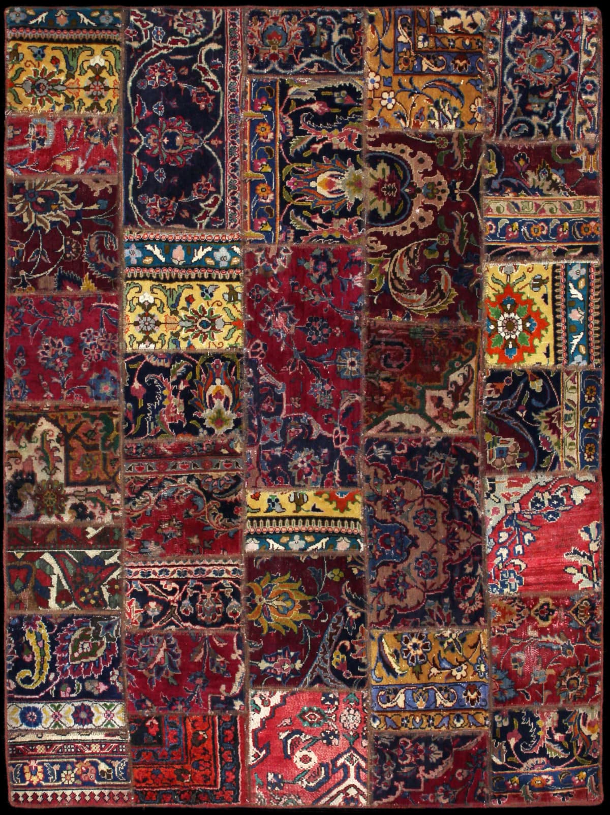 Persian rug of Patchwork style in dimensions 200 centimeters length by 150 centimeters width