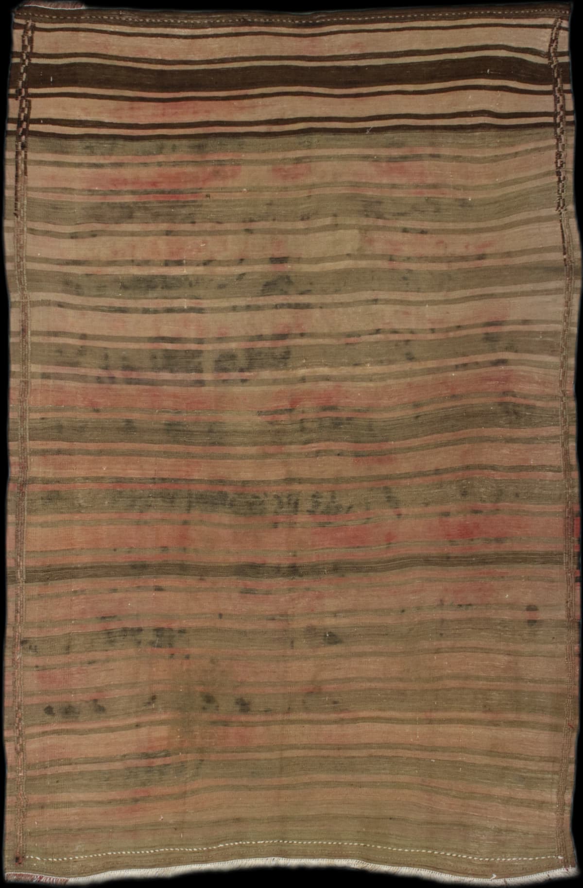 Persian rug in dimensions 230 centimeters length by 145 centimeters width with mainly brown colors