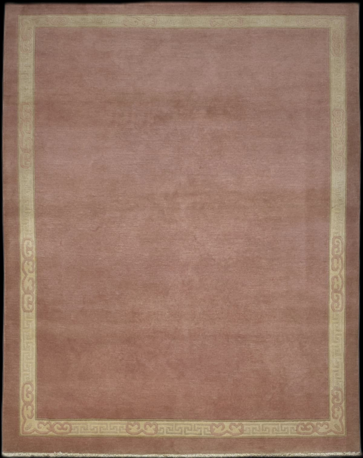 Nepal-Teppich Tibet, modern, 202x255 cm, überwiegend in Rosa — Gesamtansicht