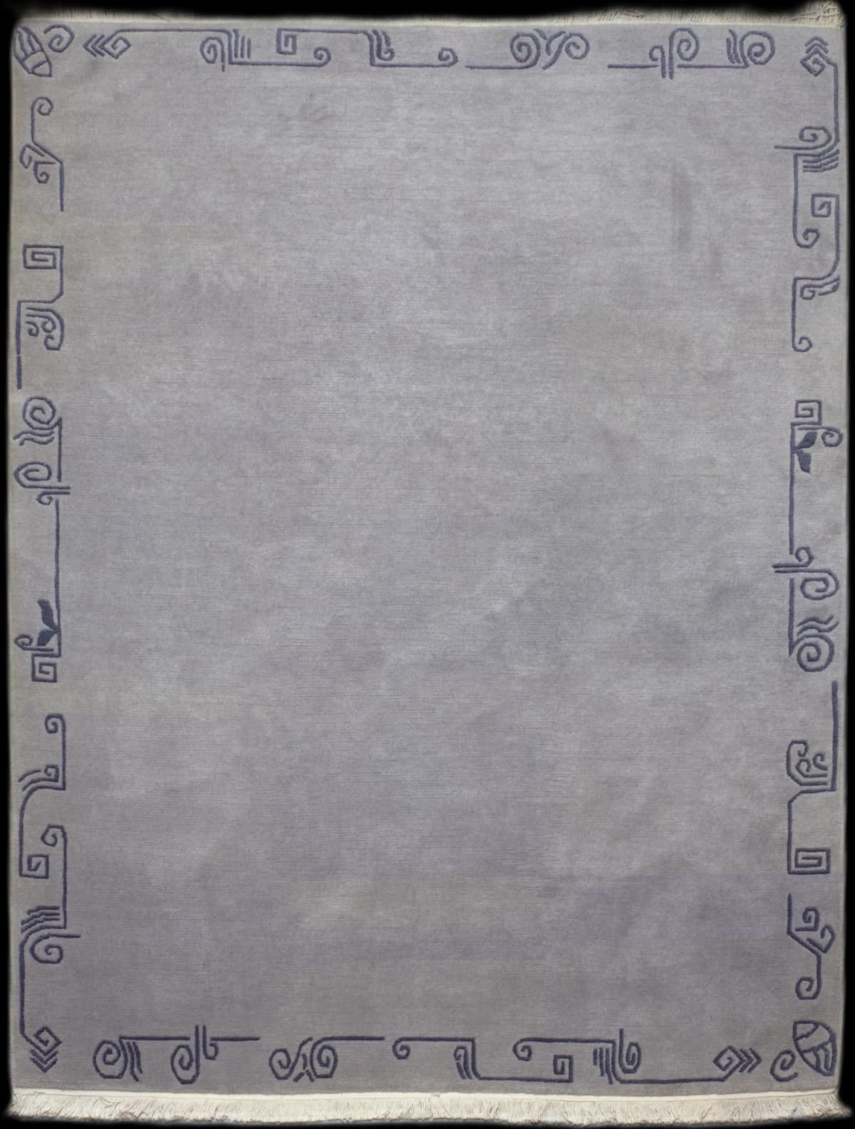 Nepali rug in dimensions 236 centimeters length by 170 centimeters width with mainly blue colors