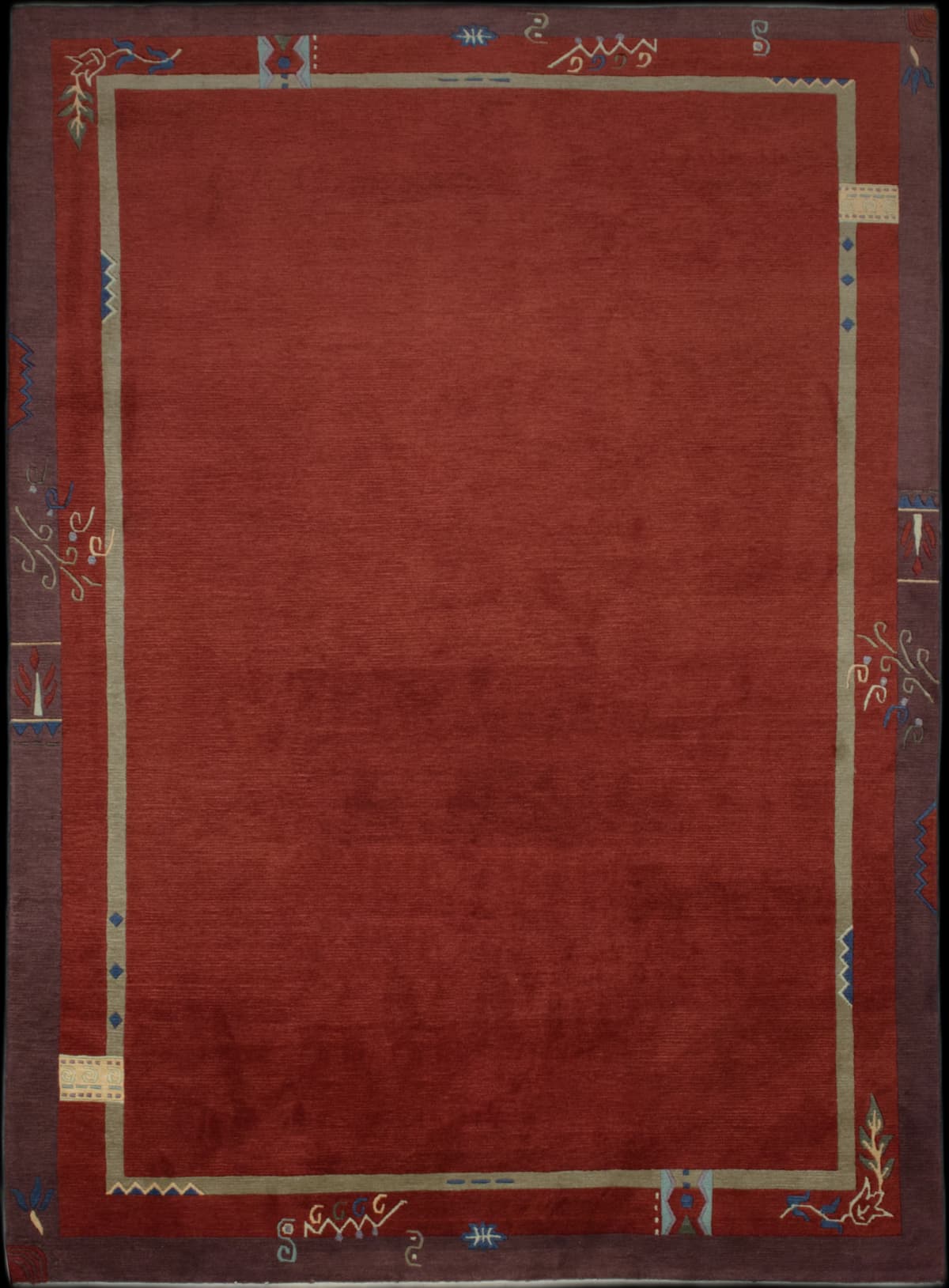 Persian rug in dimensions 302 centimeters length by 200 centimeters width with mainly red colors