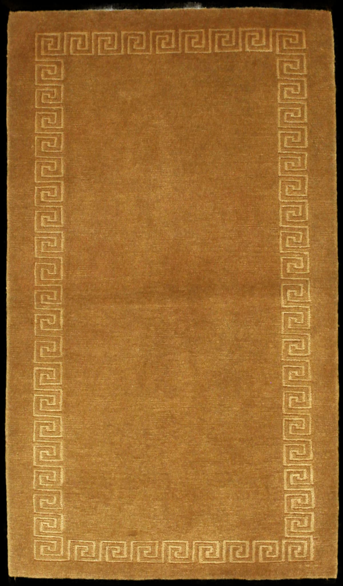 Nepali rug of Tibetan style in dimensions 166 centimeters length by 94 centimeters width with mainly yellow colors
