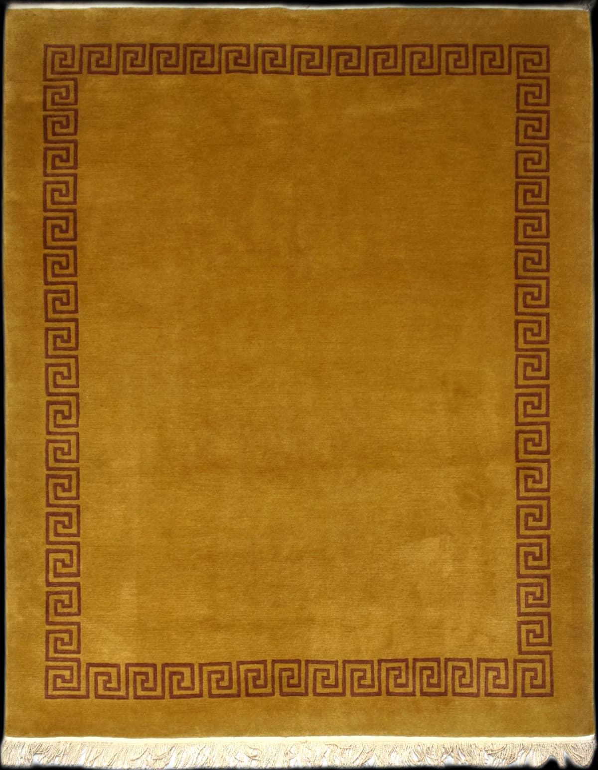 Nepalese Tibetan rug, oriental, 198x255 cm, mainly yellow