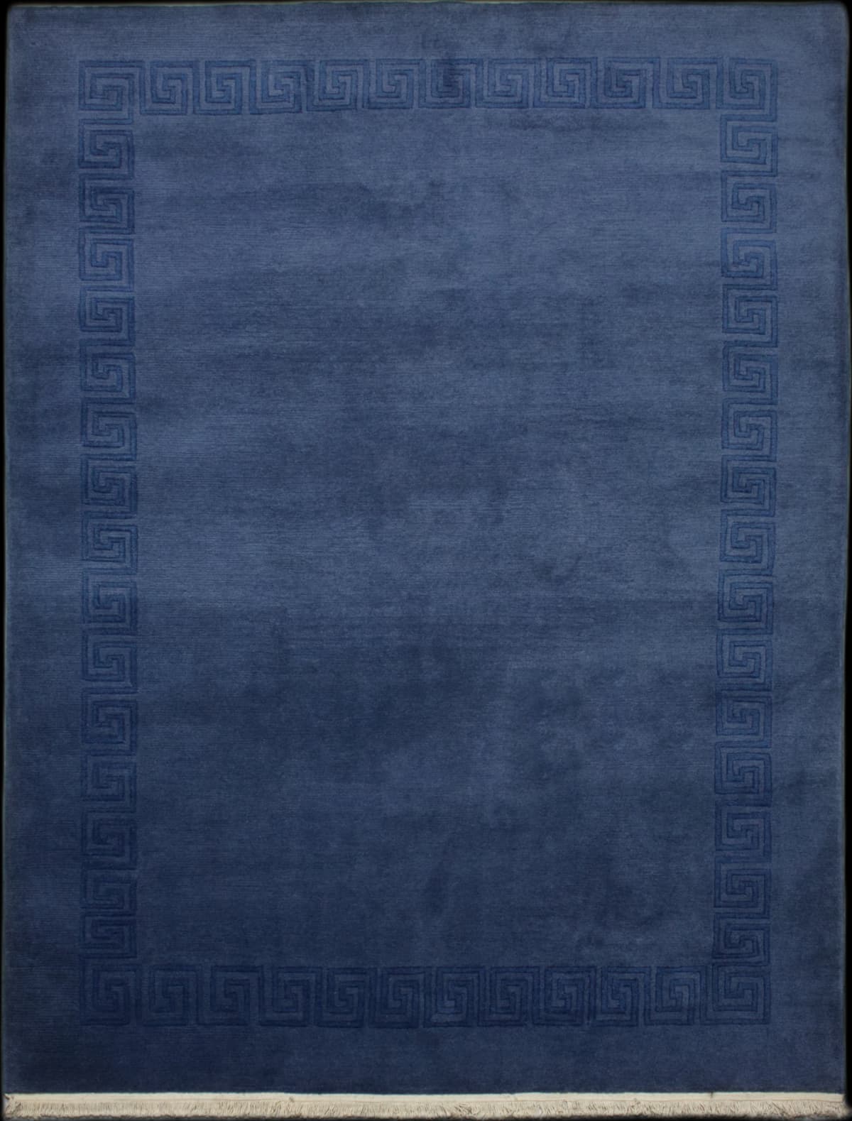 Nepali rug in dimensions 244 centimeters length by 171 centimeters width with mainly green colors