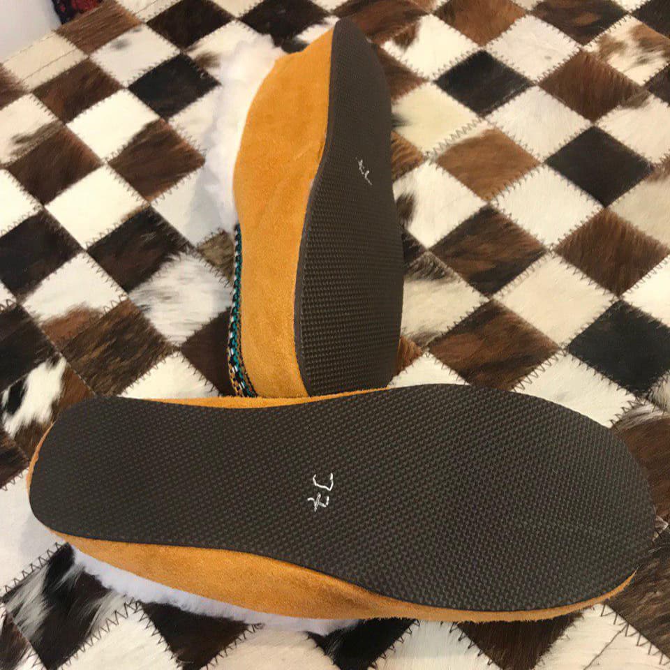 Wildleder-Apache-Schuhe in Braun — Sohle