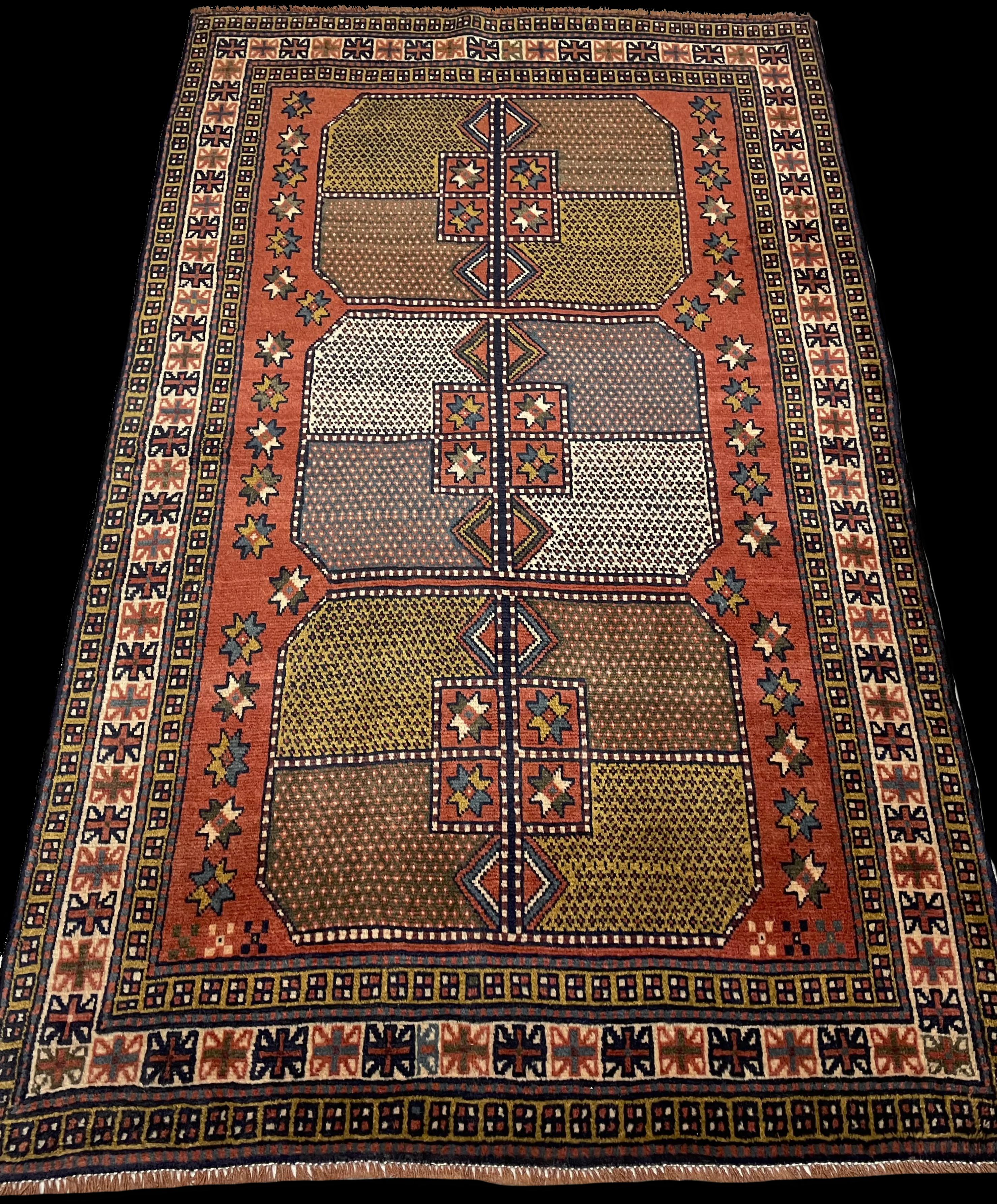 Perspective view of the rug