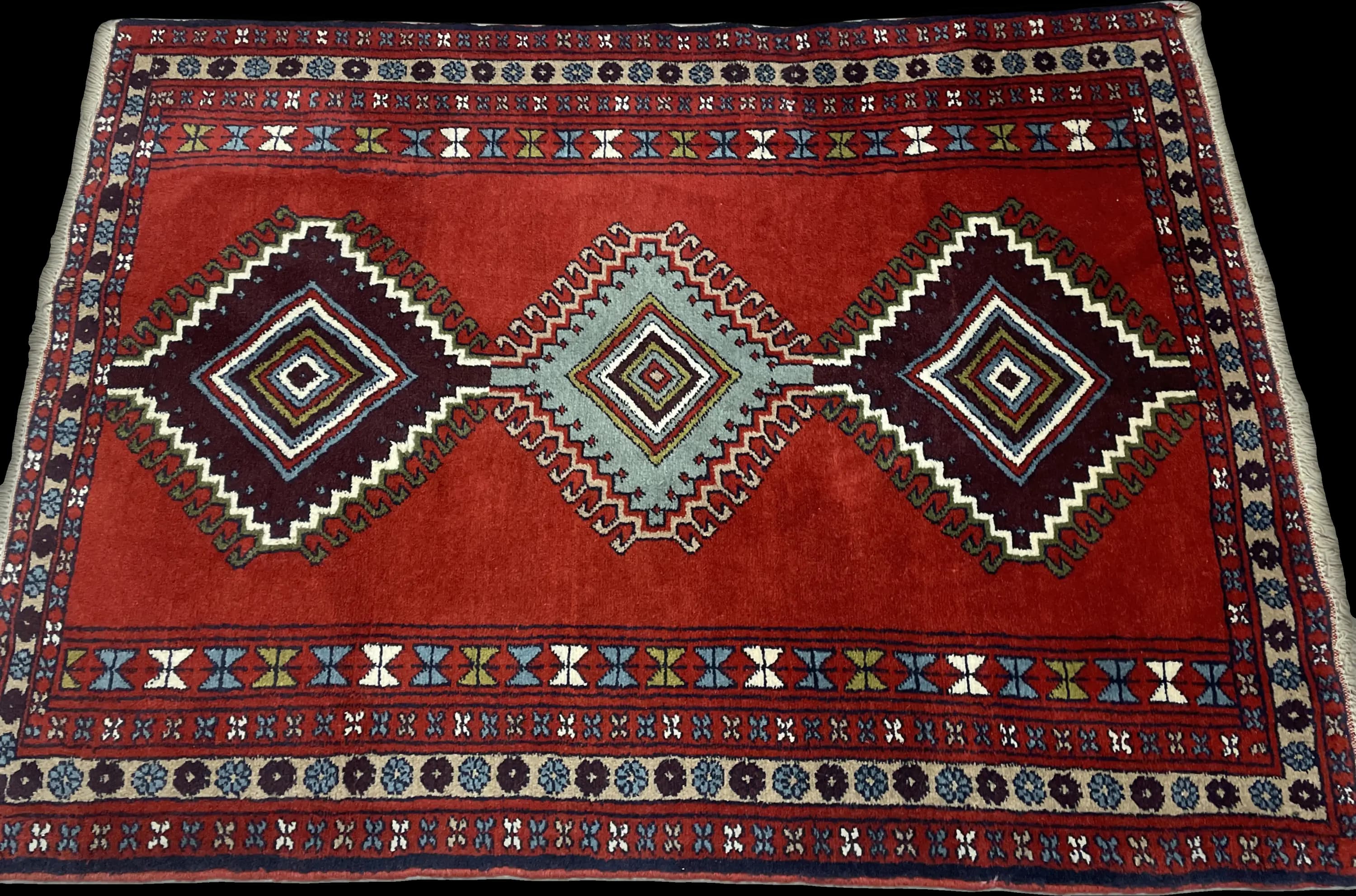 Perspective view of the rug