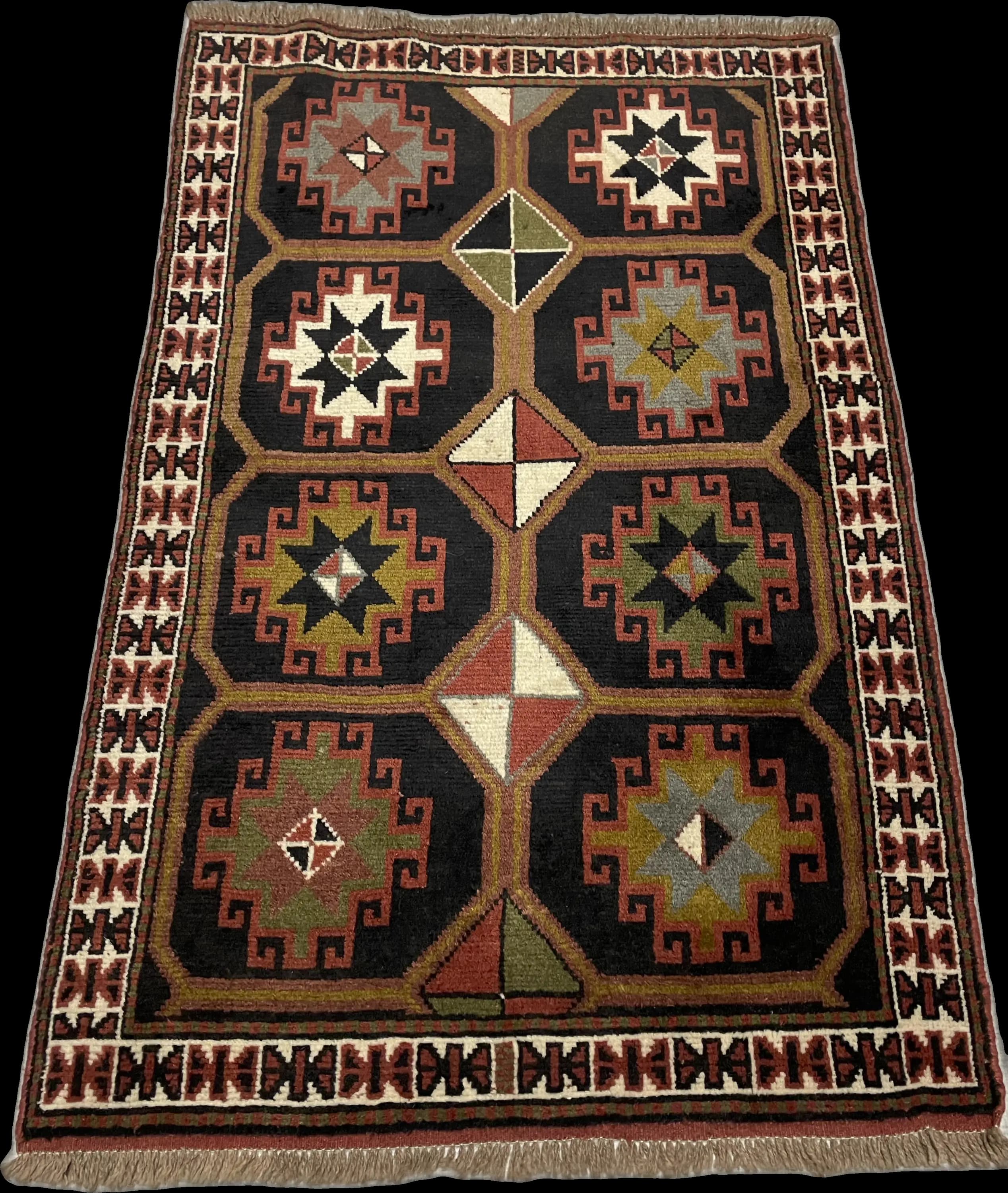 Perspective view of the rug