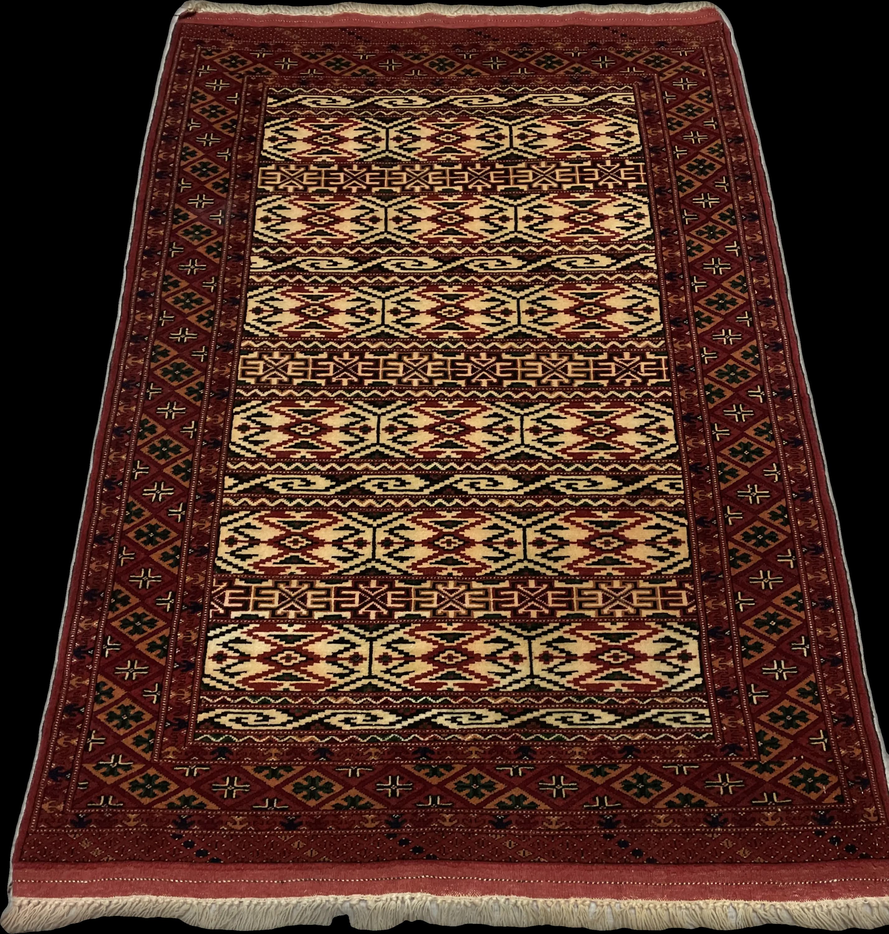 Perspective view of the rug