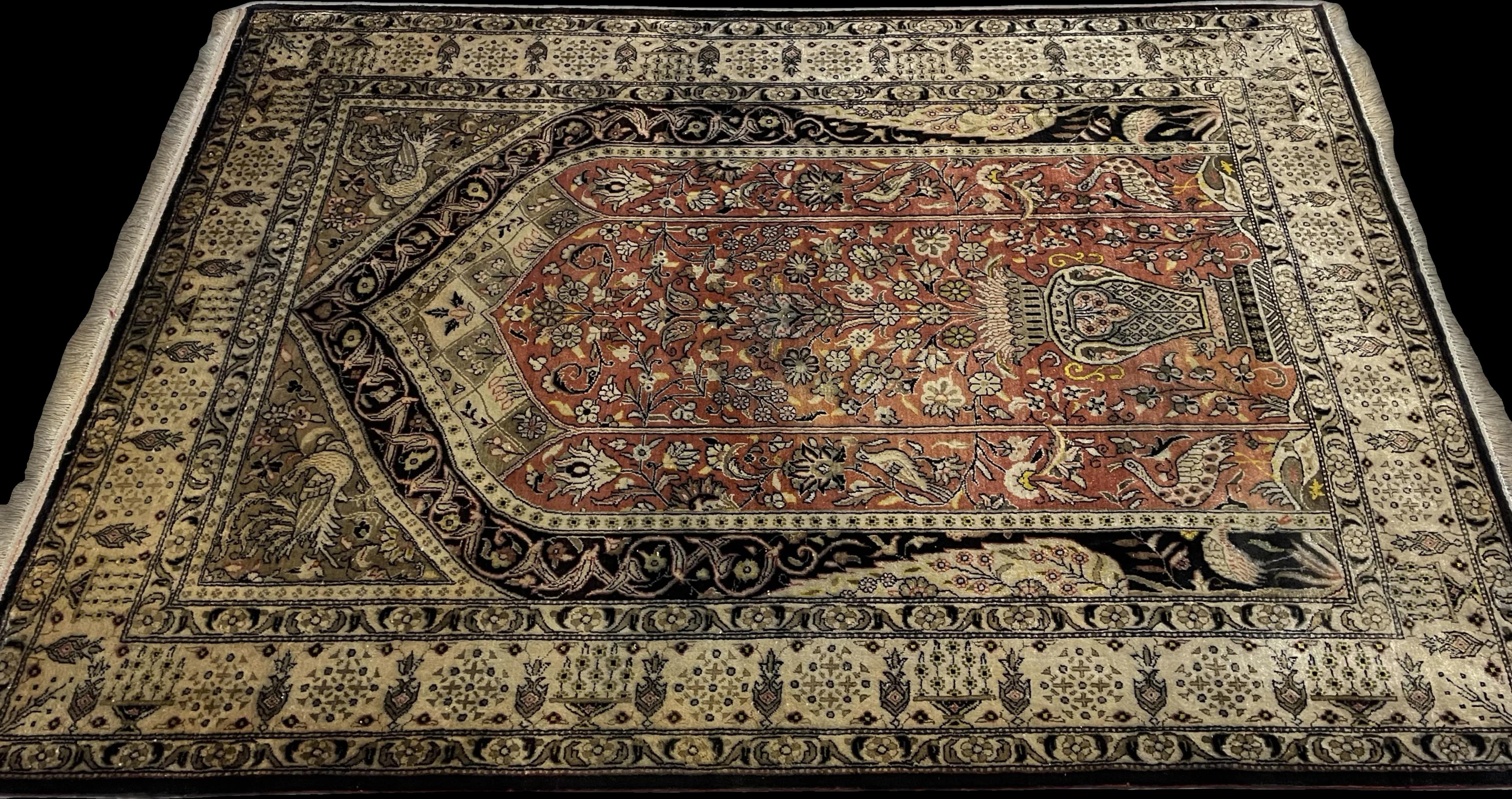 Perspective view of the rug