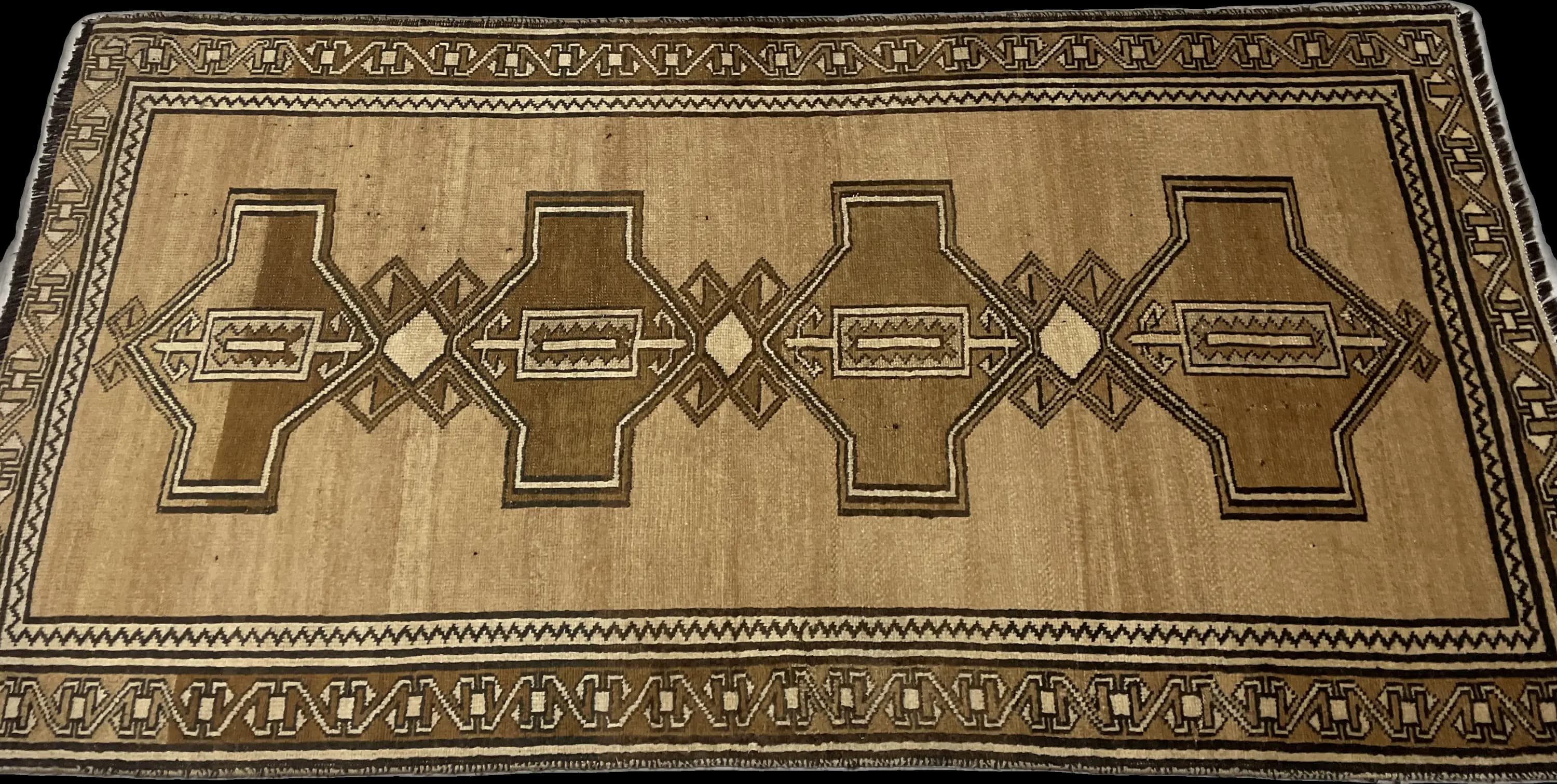 Perspective view of the rug