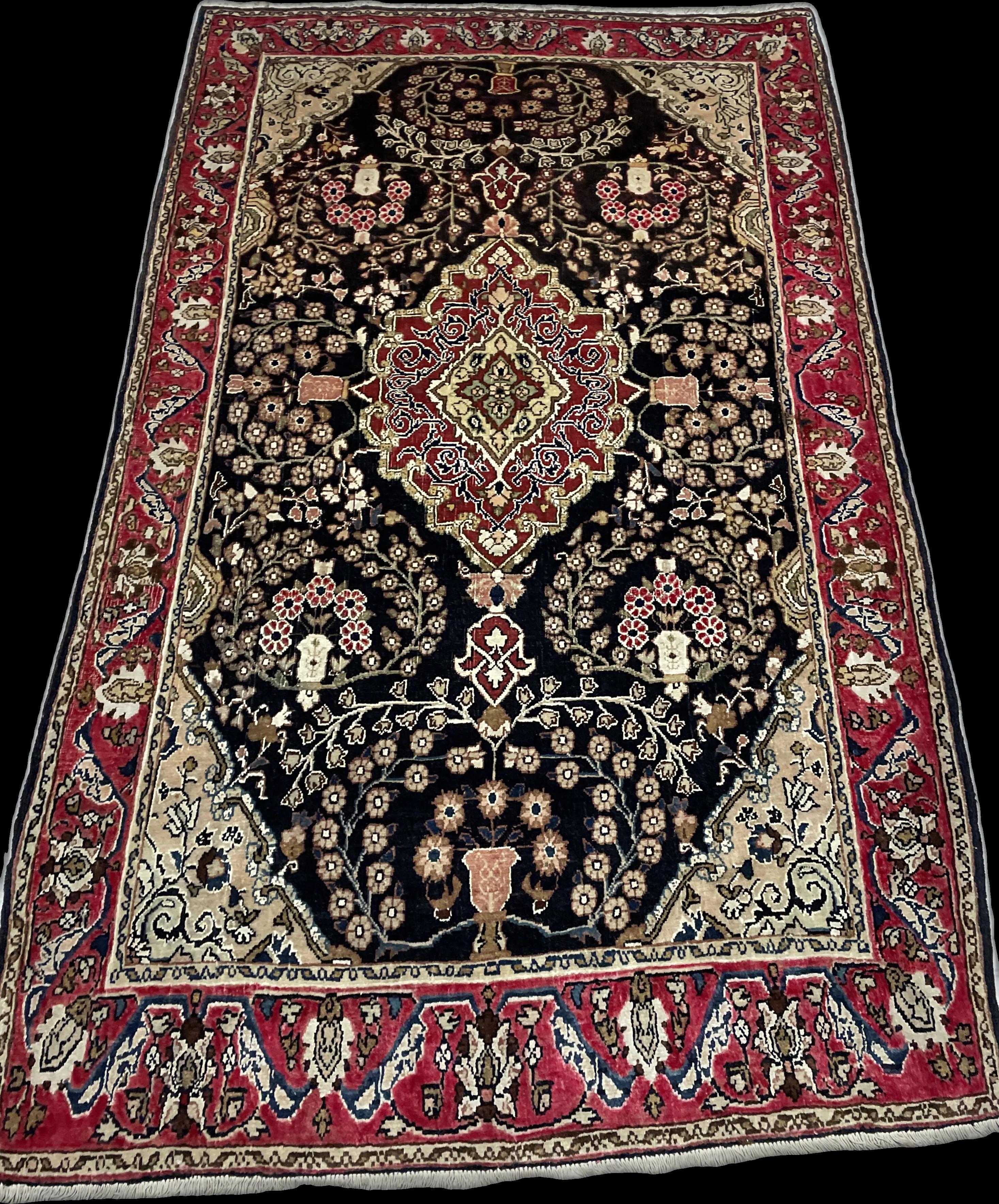 Perspective view of the rug