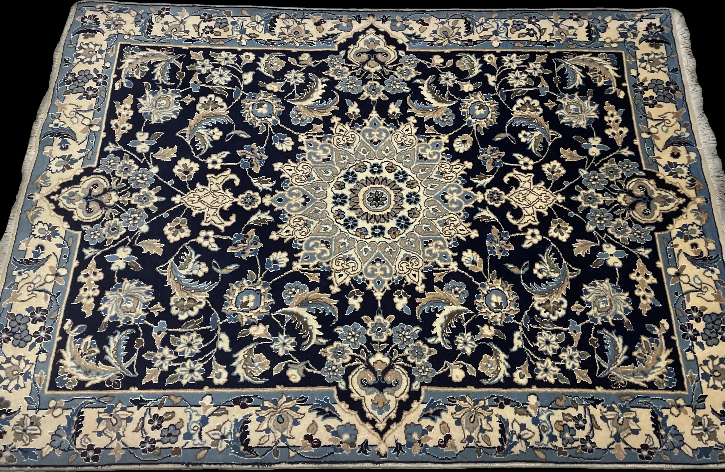 Perspective view of the rug