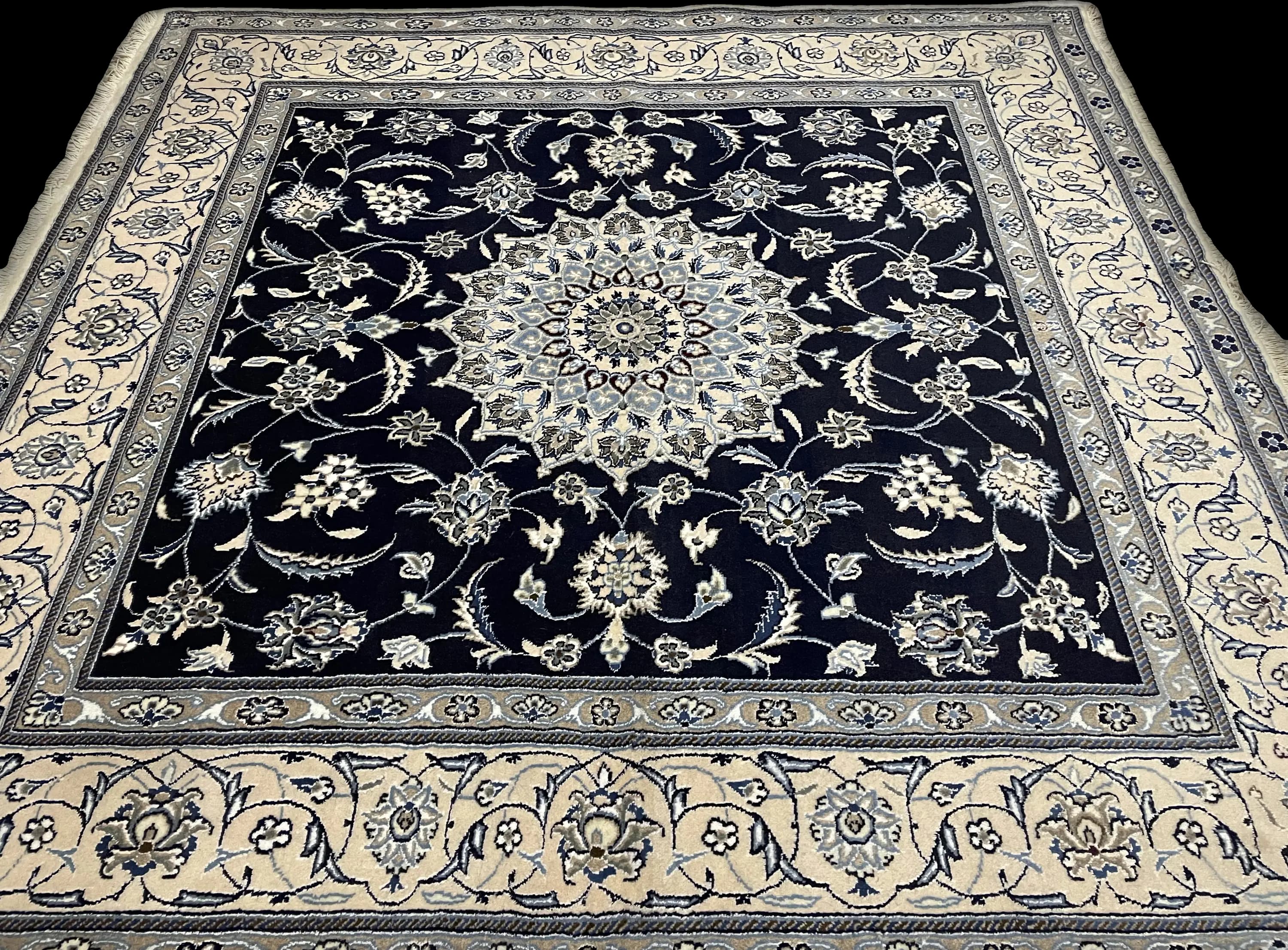 Perspective view of the rug