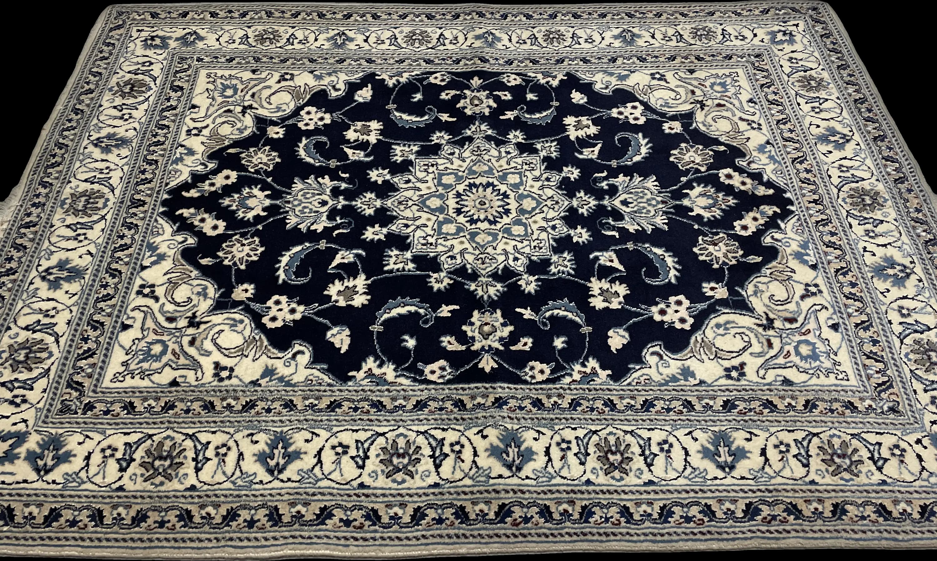 Perspective view of the rug