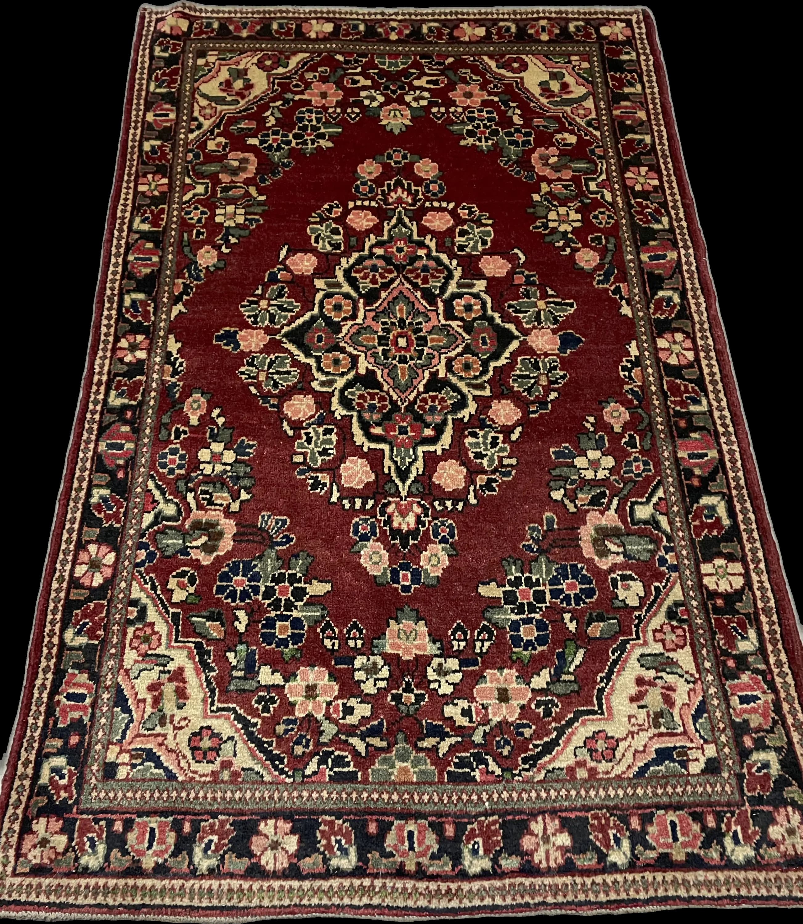 Perspective view of the rug