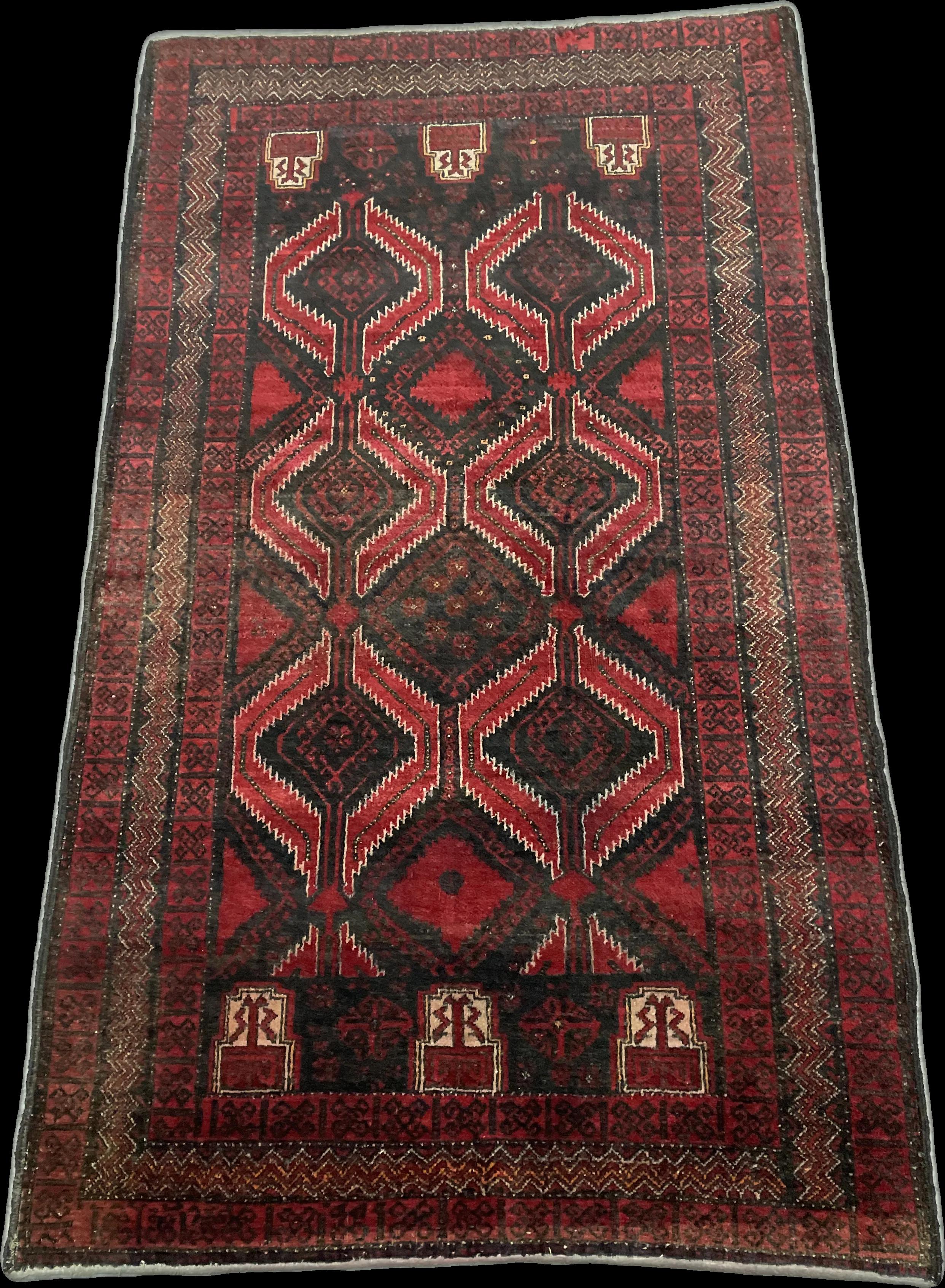 Perspective view of the rug