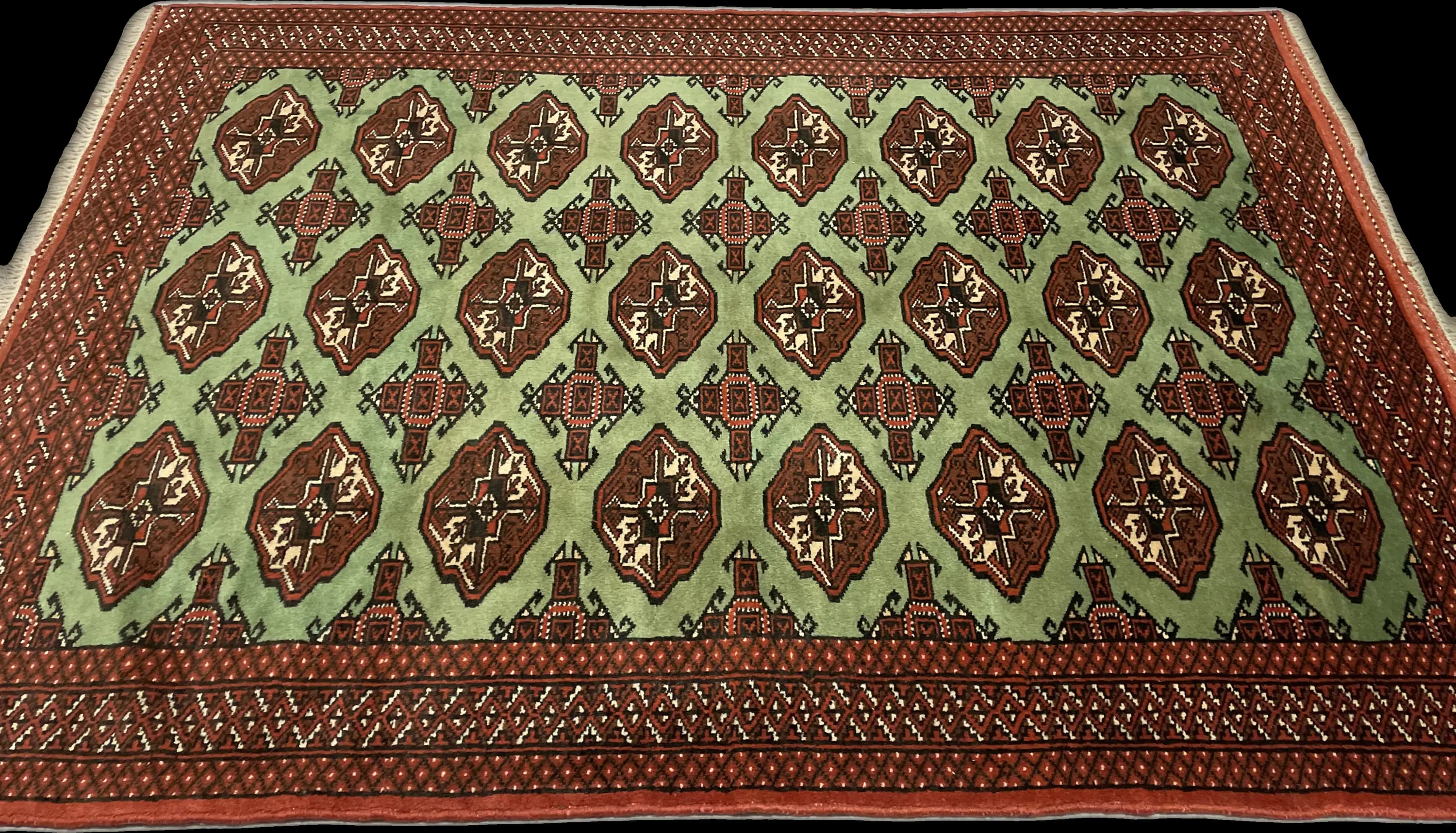 Perspective view of the rug