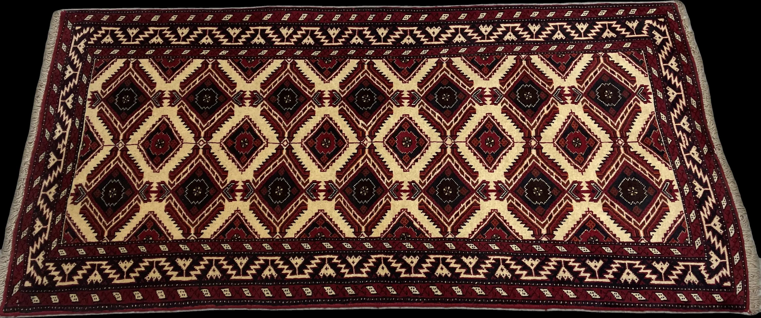 Perspective view of the rug