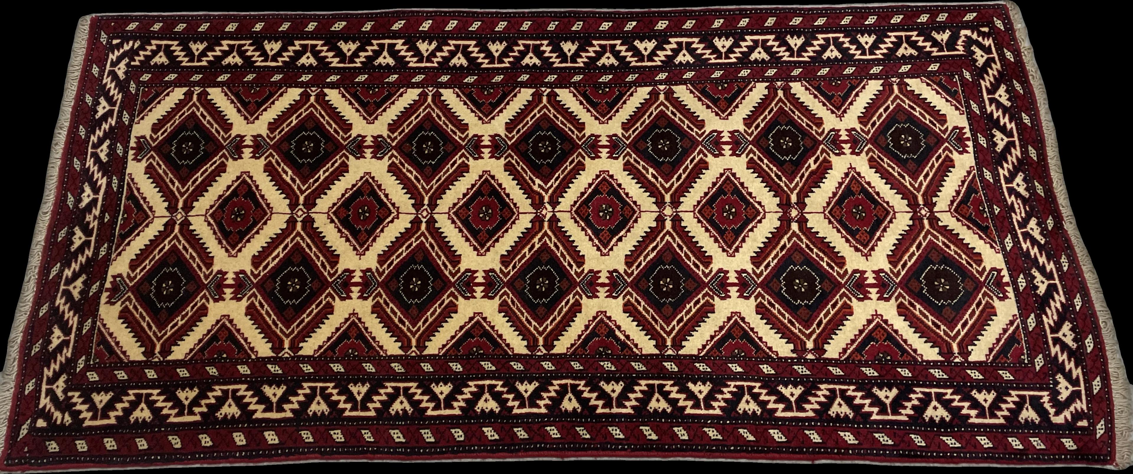 Perspective view of the rug