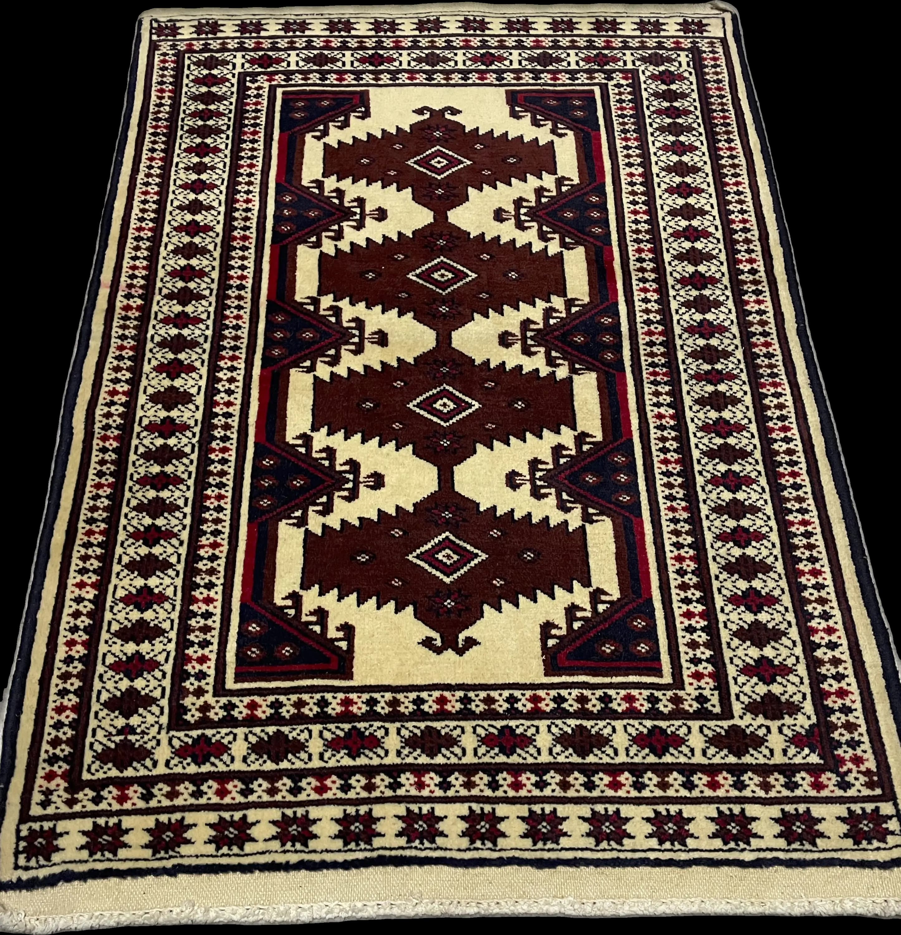 Perspective view of the rug