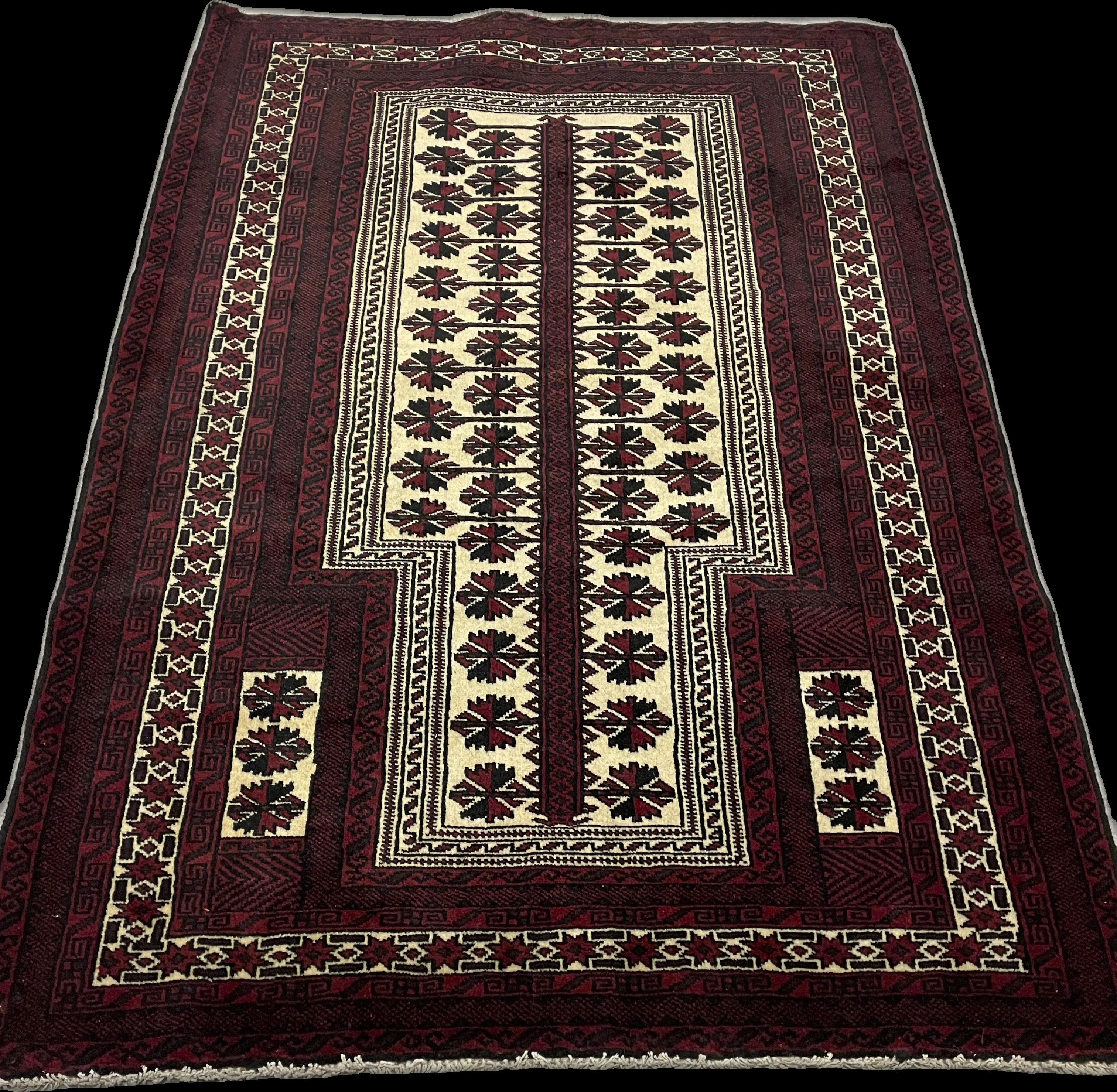 Perspective view of the rug