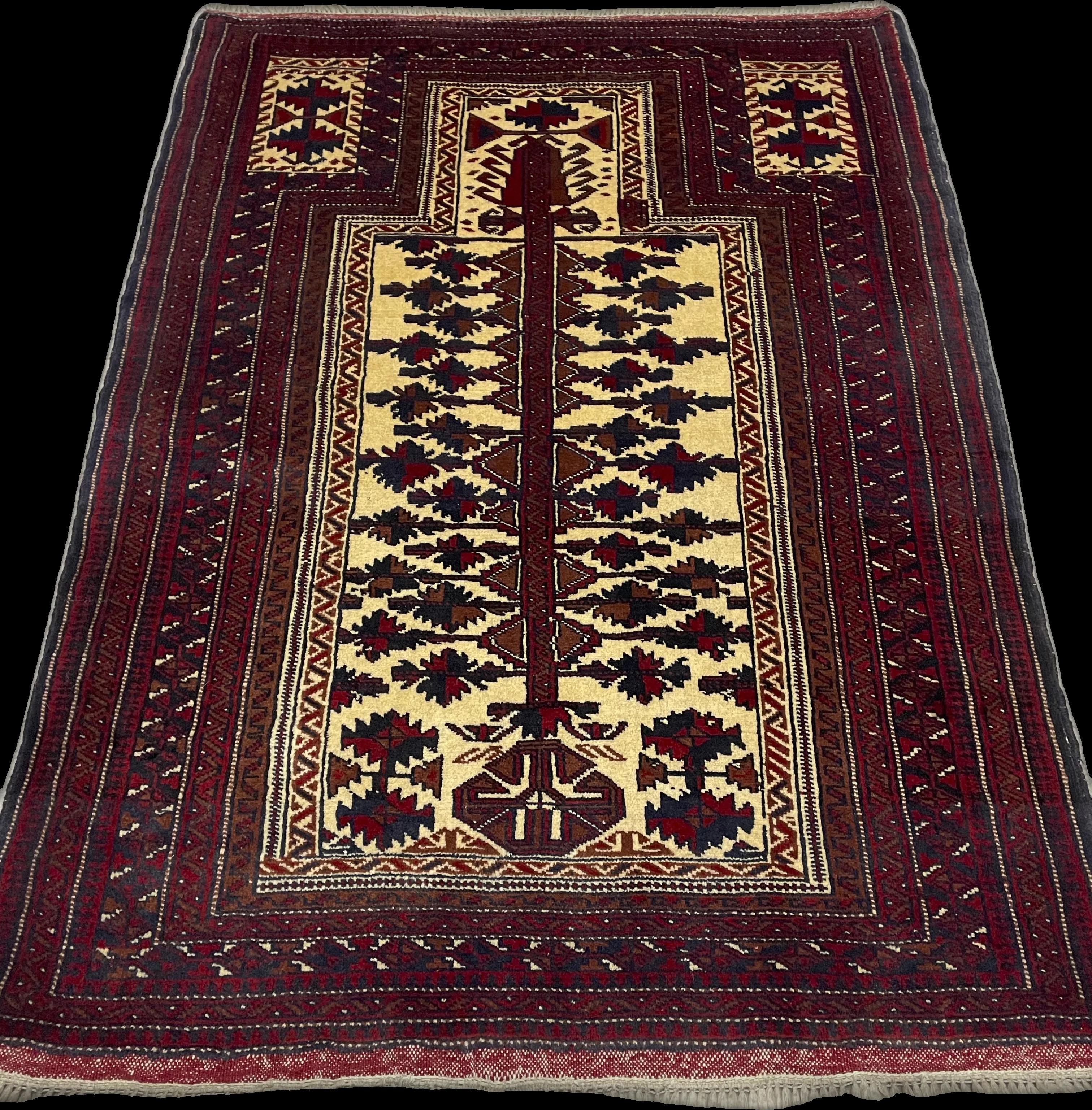 Perspective view of the rug