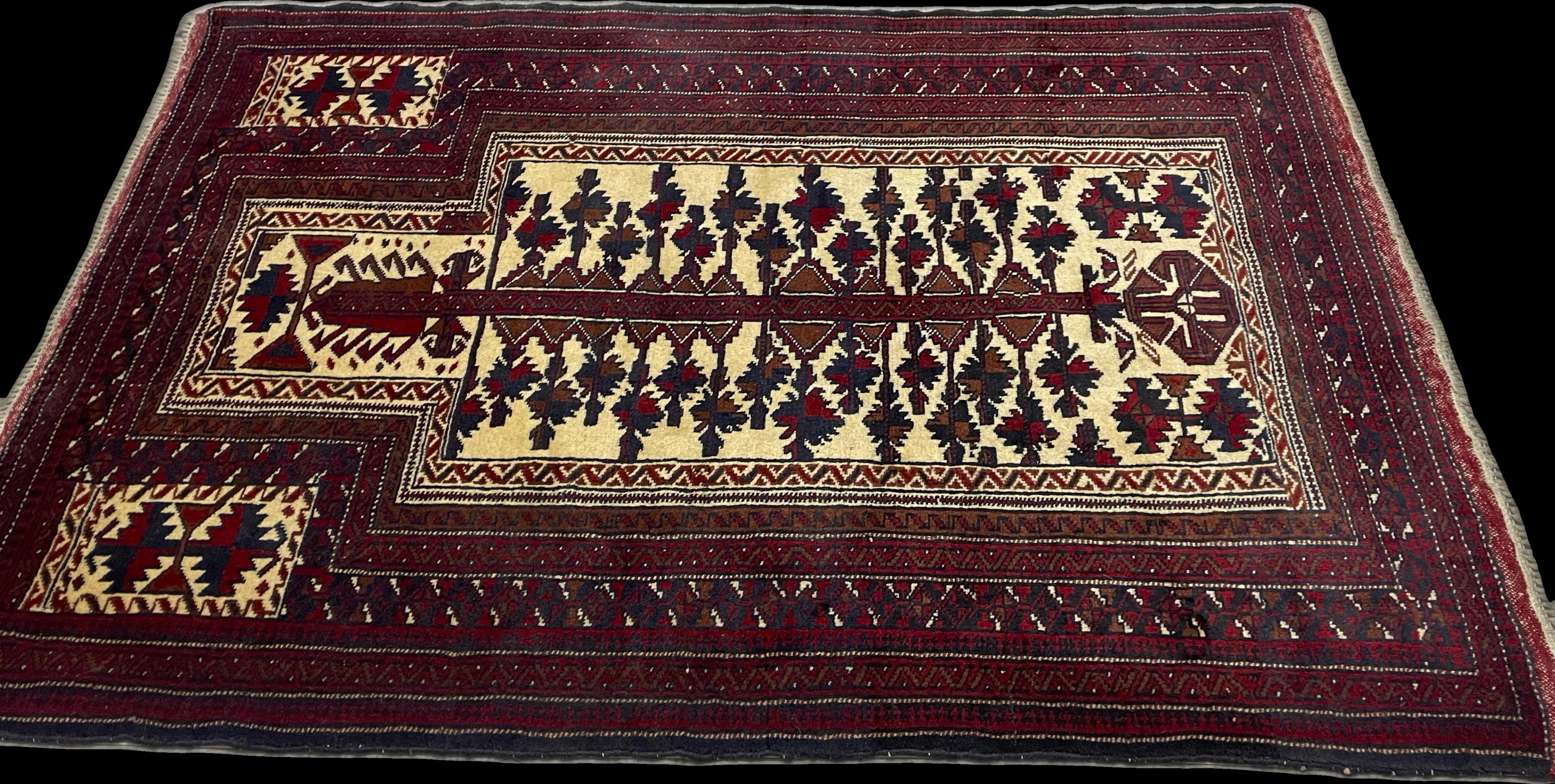 Perspective view of the rug