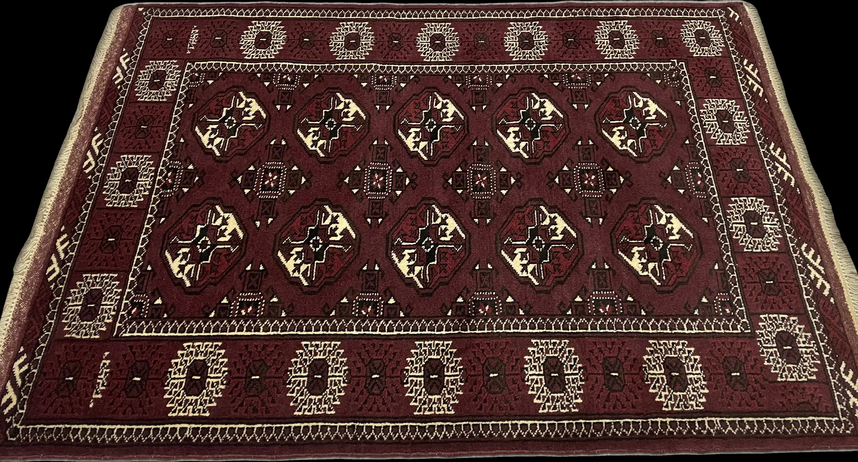 Perspective view of the rug